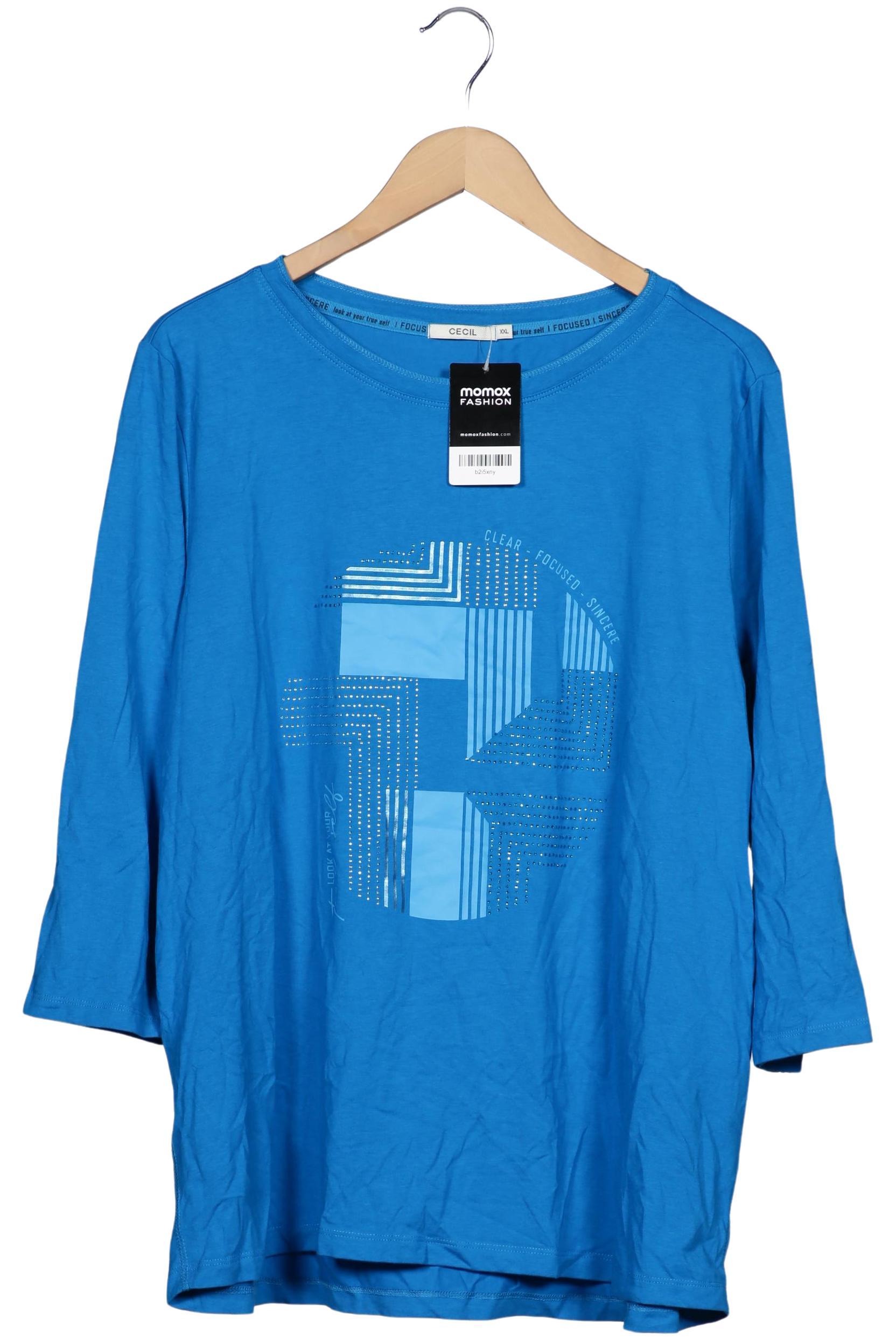 

Cecil Damen Langarmshirt, blau, Gr. 46