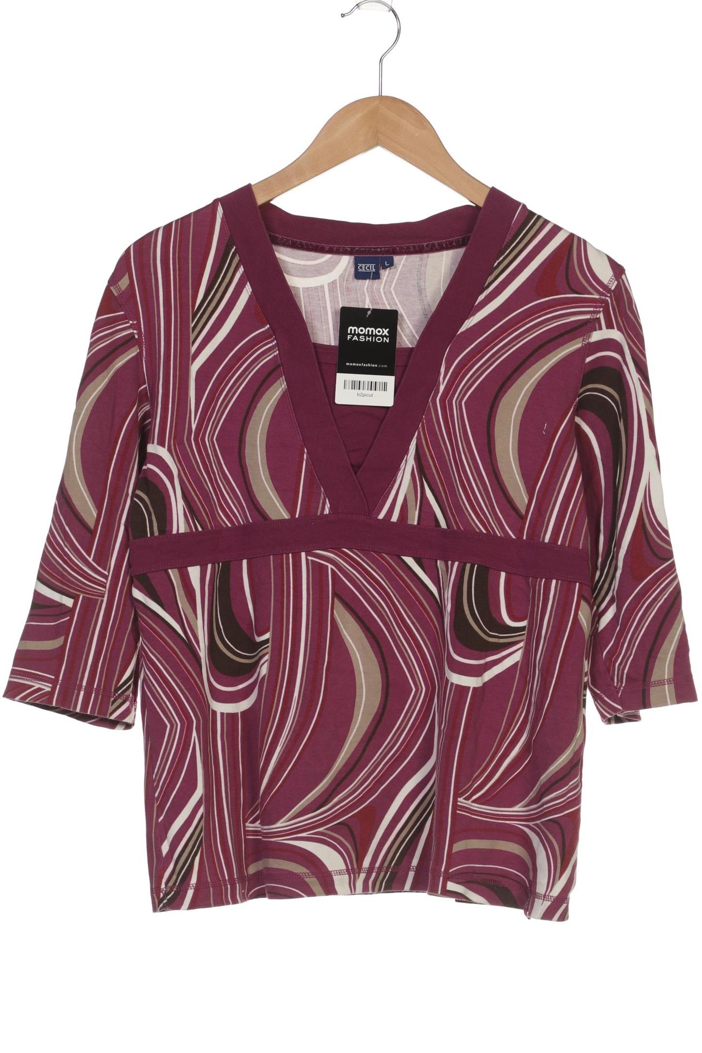 

Cecil Damen Langarmshirt, pink, Gr. 42