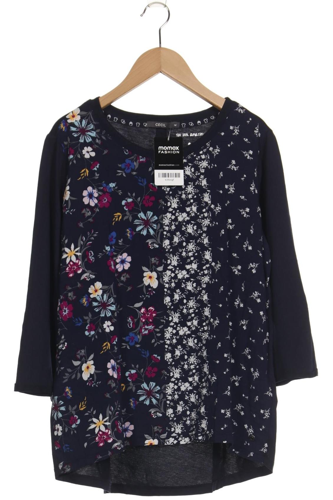 

Cecil Damen Langarmshirt, marineblau, Gr. 38
