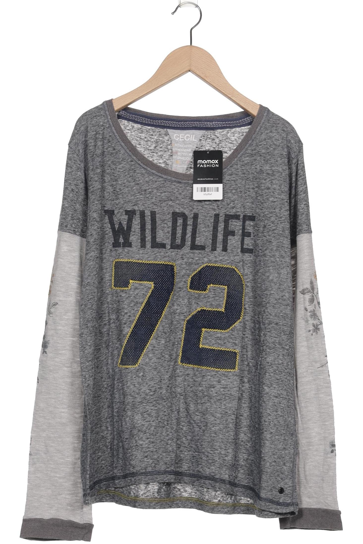 

Cecil Damen Langarmshirt, grau, Gr. 44