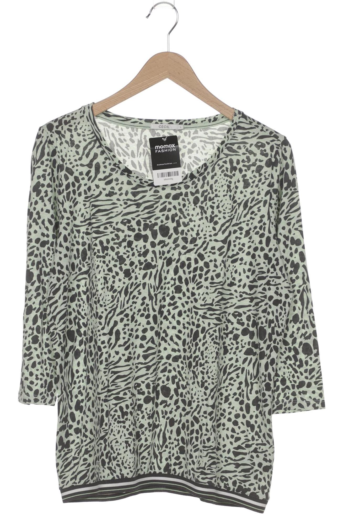 

Cecil Damen Langarmshirt, hellgrün, Gr. 42