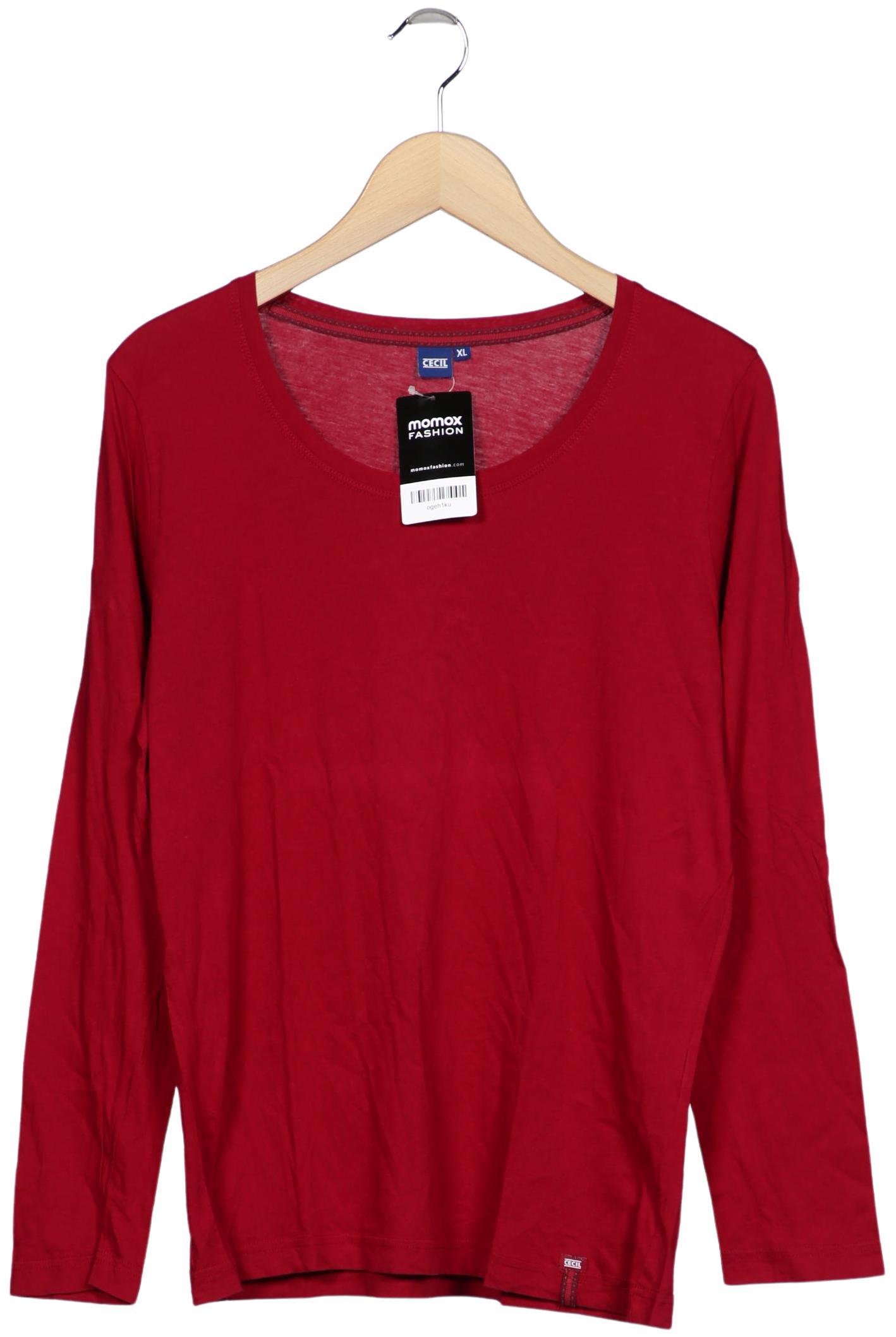 

Cecil Damen Langarmshirt, rot, Gr. 44