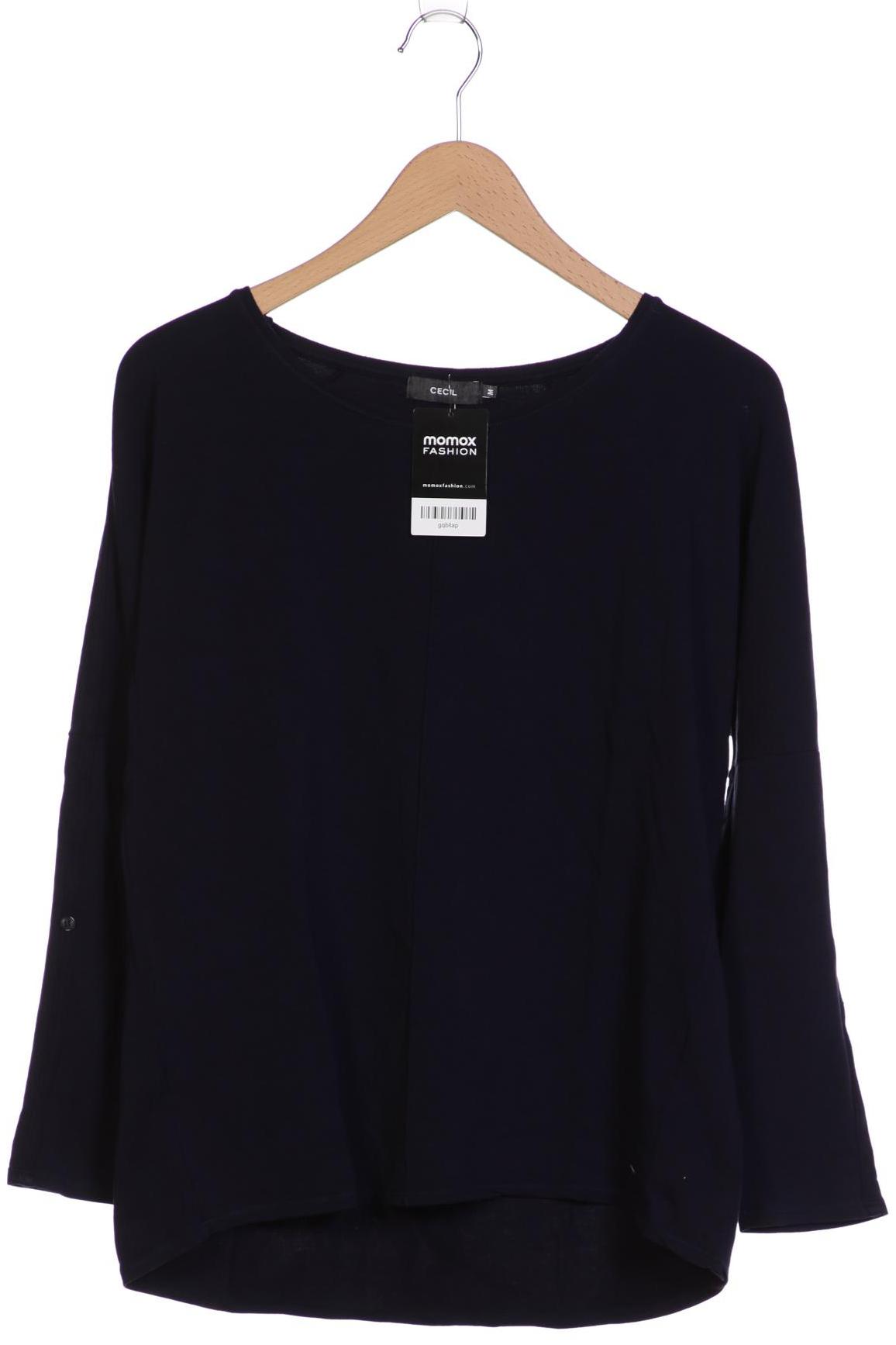 

Cecil Damen Langarmshirt, marineblau, Gr. 38