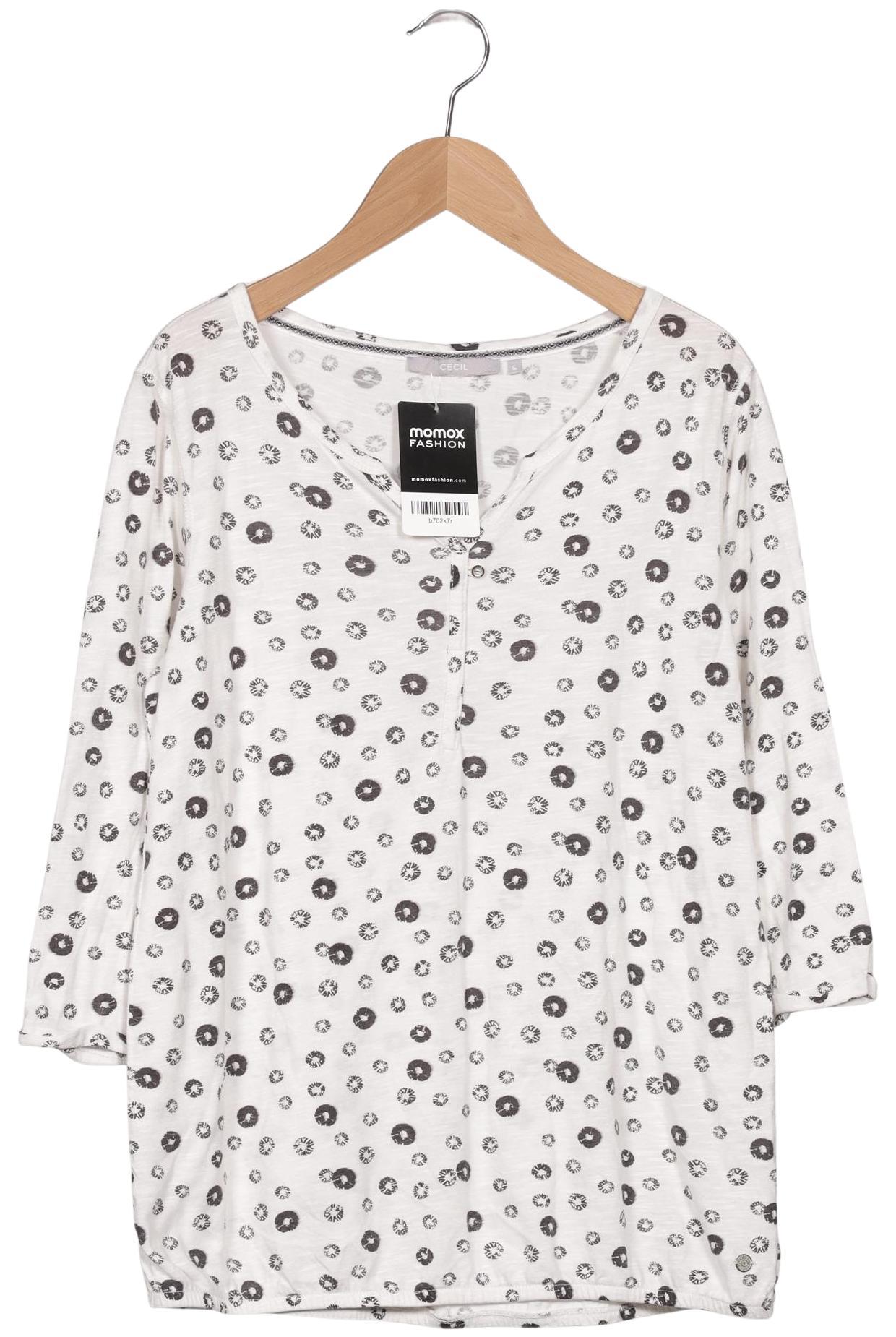 

Cecil Damen Langarmshirt, weiß, Gr. 36