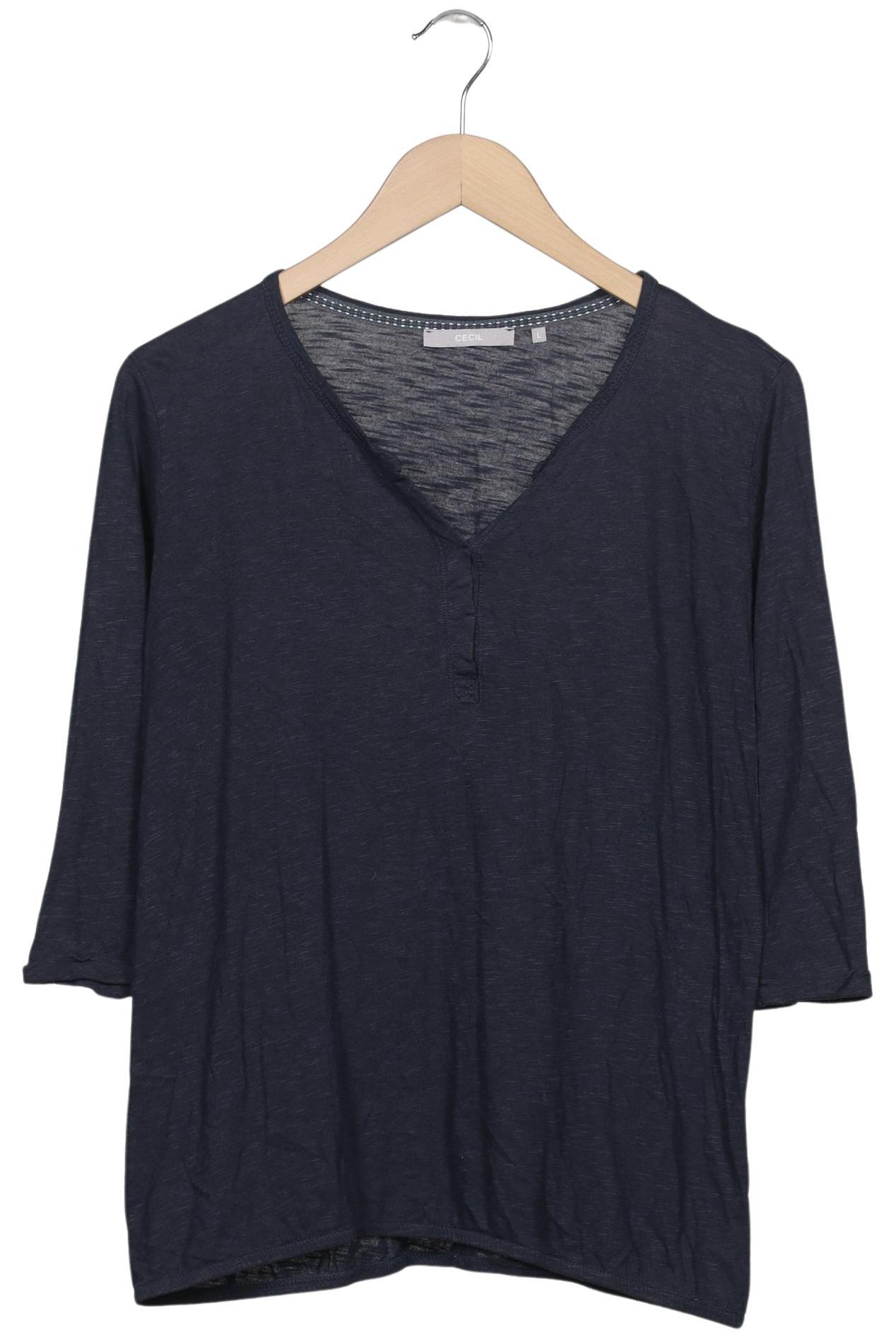 

Cecil Damen Langarmshirt, marineblau, Gr. 42