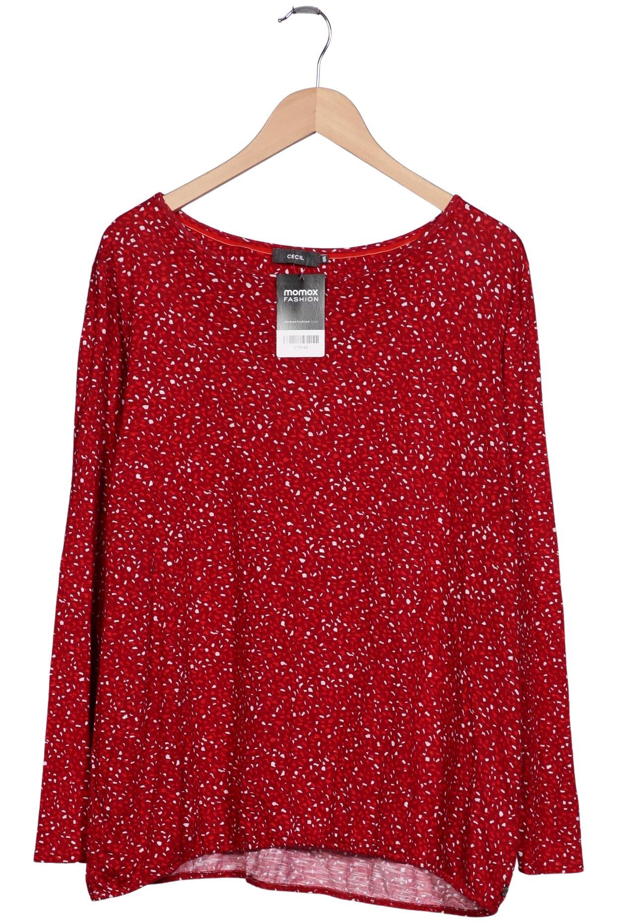 

Cecil Damen Langarmshirt, rot, Gr. 46