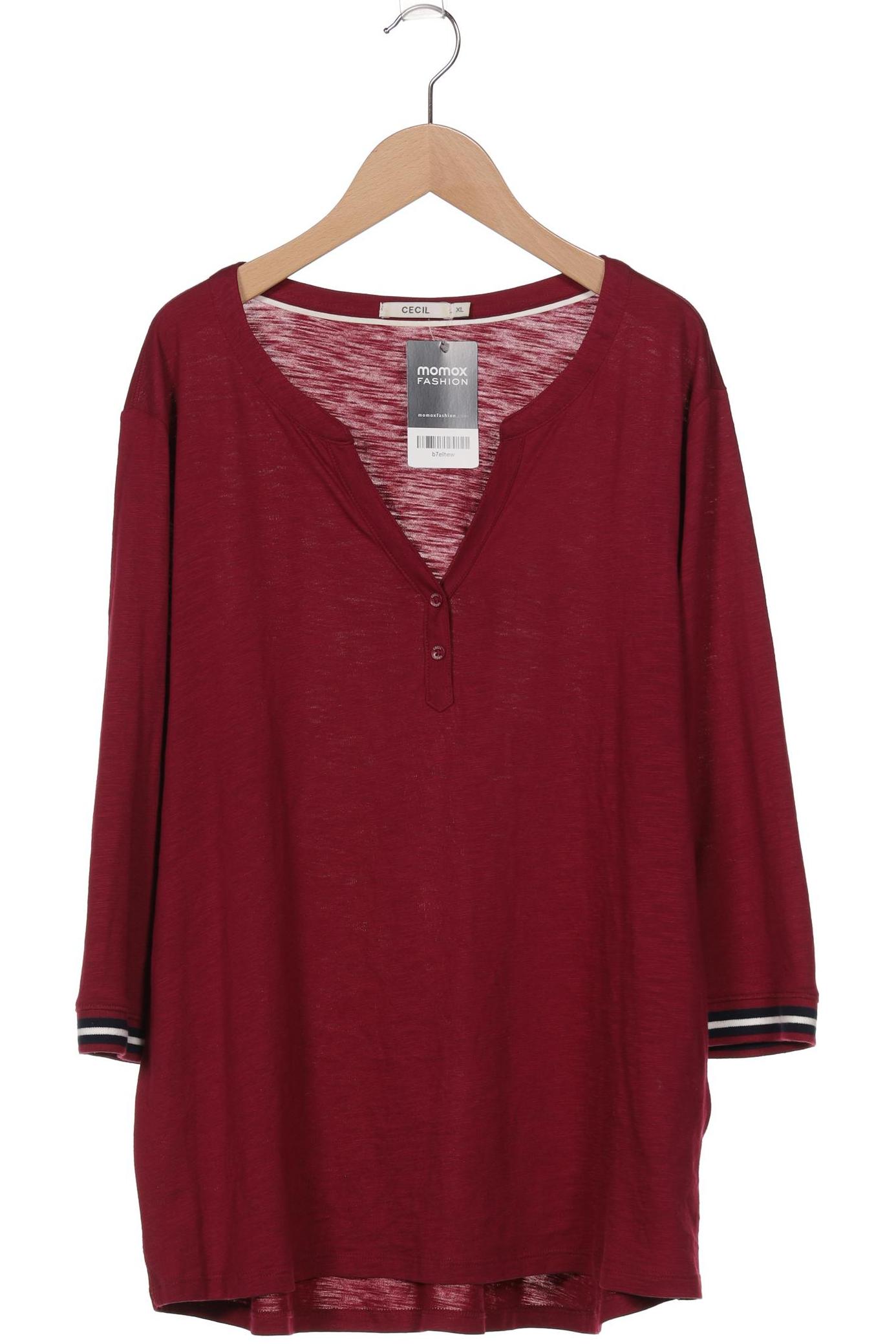 

Cecil Damen Langarmshirt, bordeaux, Gr. 44