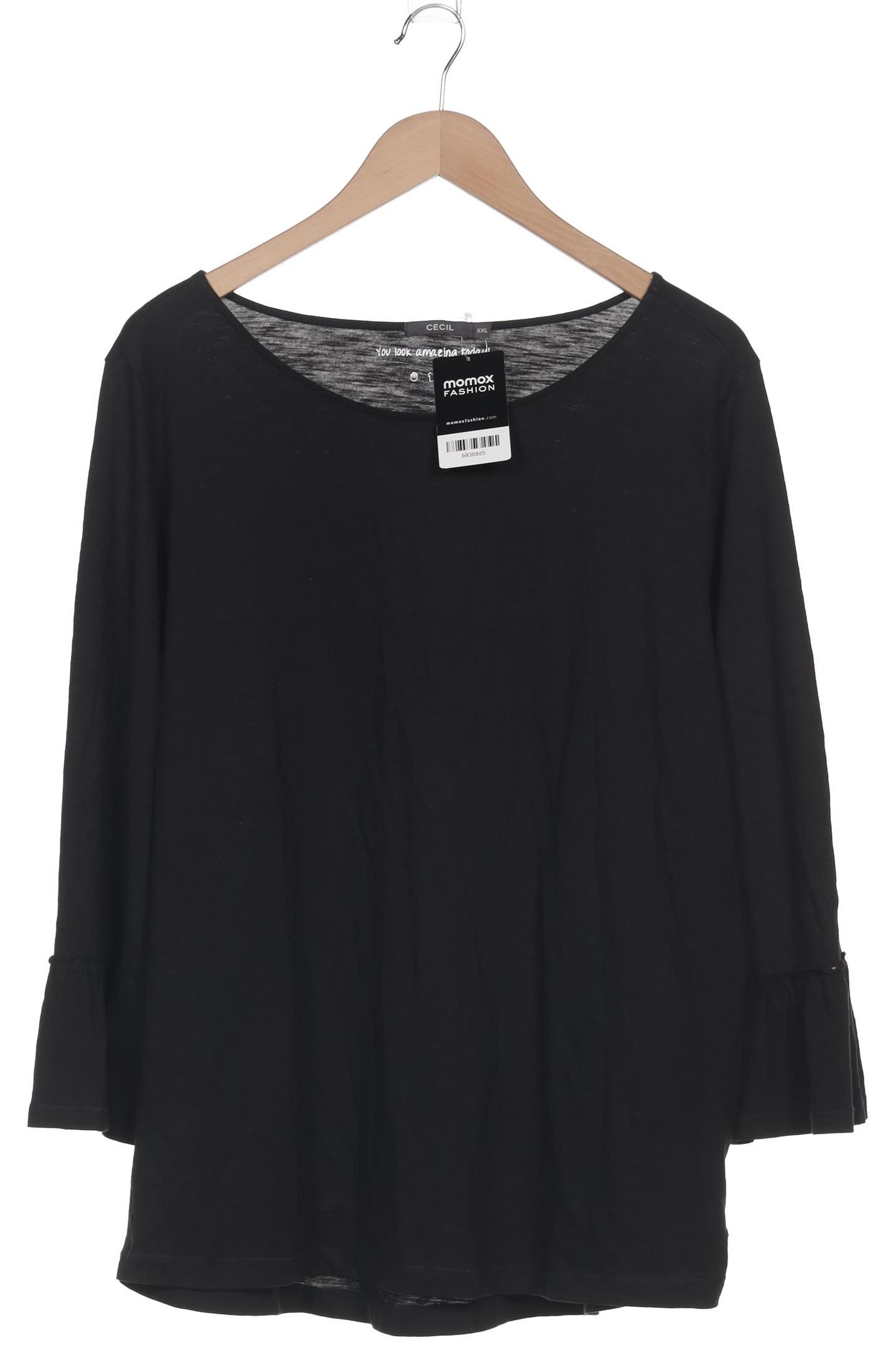 

Cecil Damen Langarmshirt, schwarz, Gr. 46
