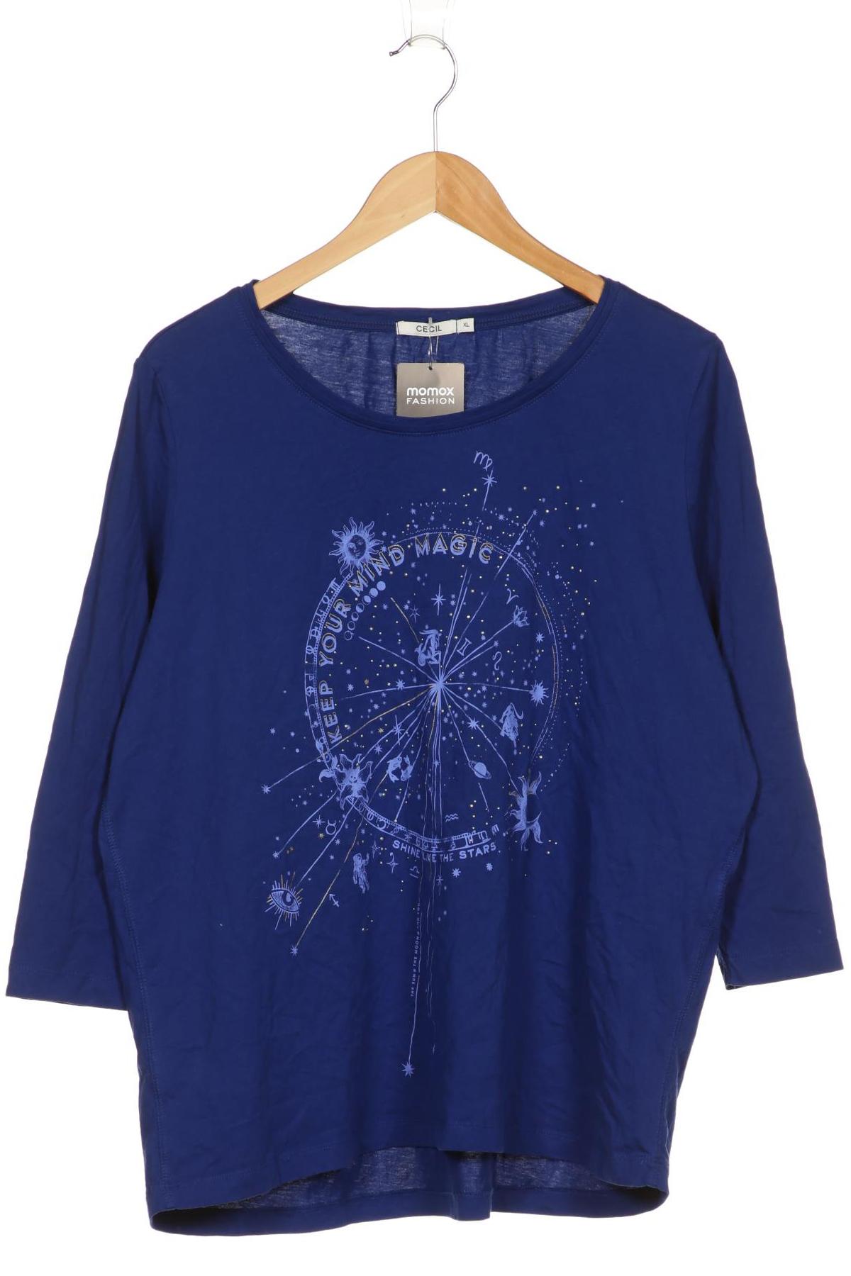 

Cecil Damen Langarmshirt, blau, Gr. 44