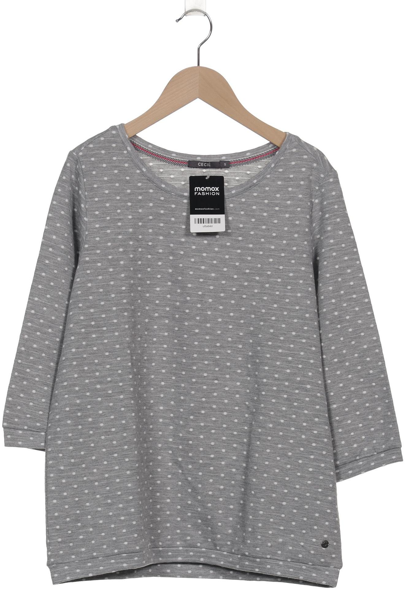 

Cecil Damen Langarmshirt, grau, Gr. 36
