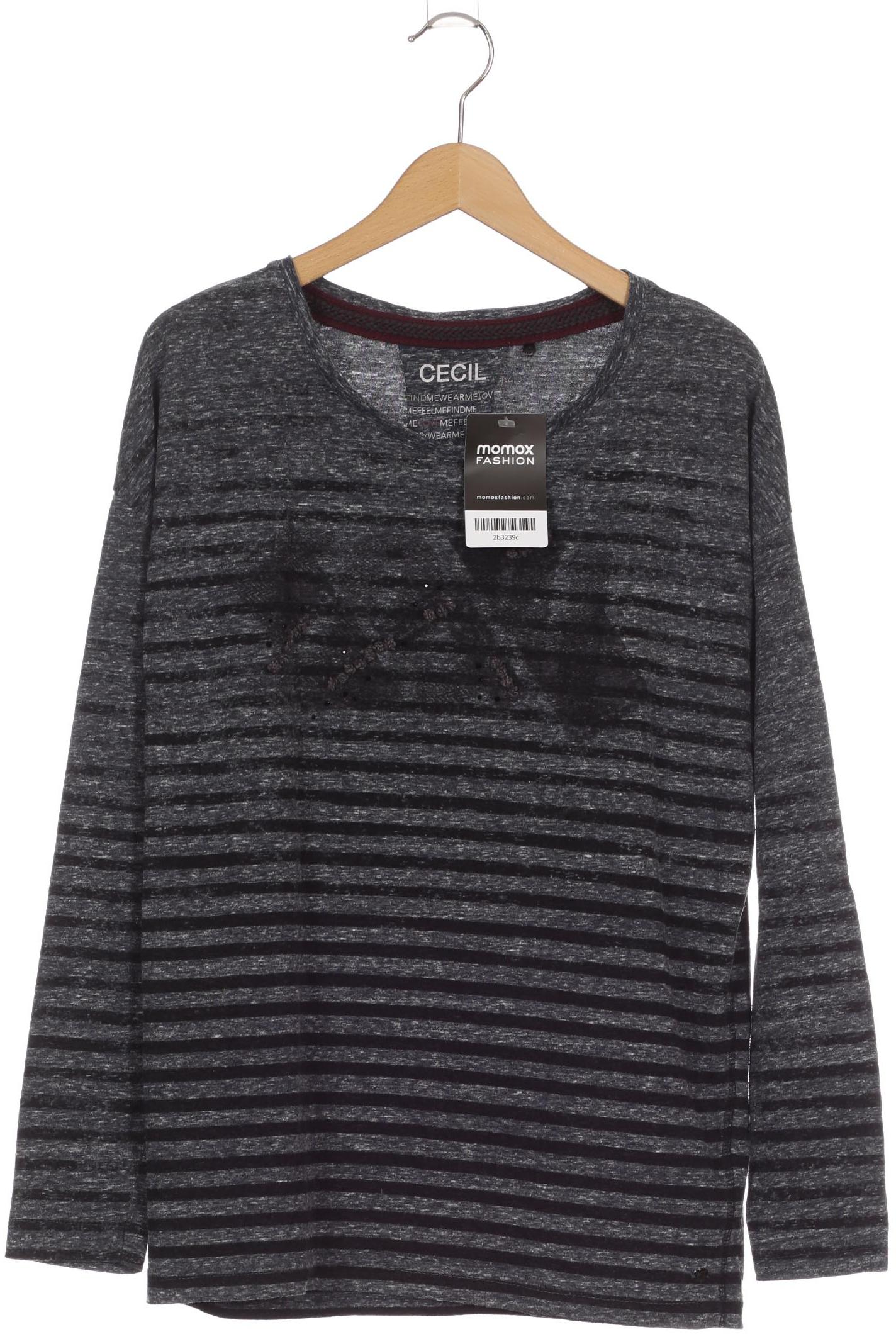 

Cecil Damen Langarmshirt, grau, Gr. 34