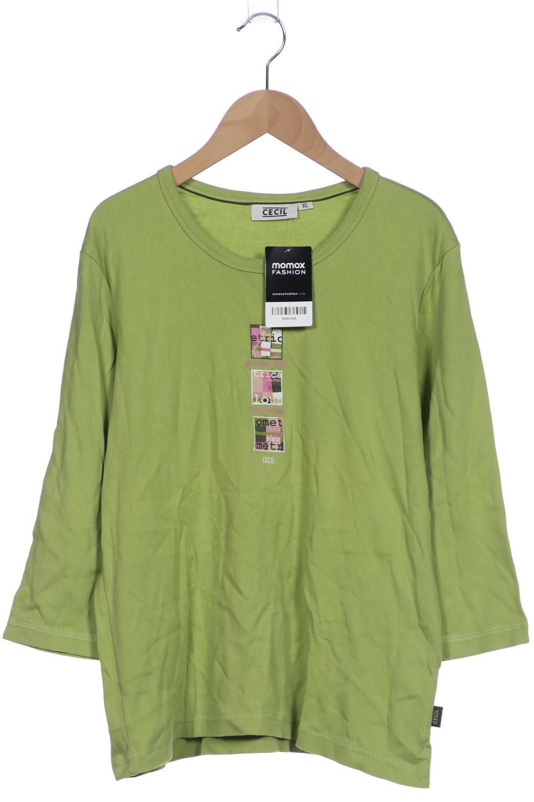 

Cecil Damen Langarmshirt, hellgrün, Gr. 44