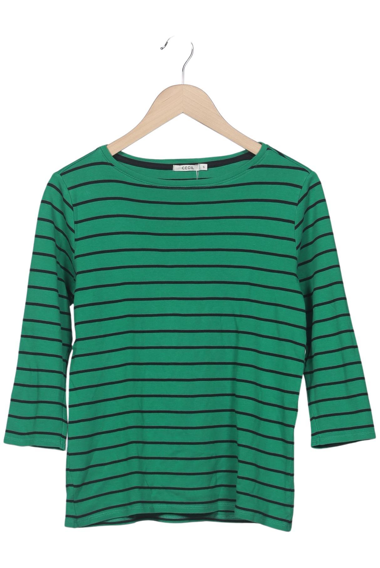 

Cecil Damen Langarmshirt, grün, Gr. 36