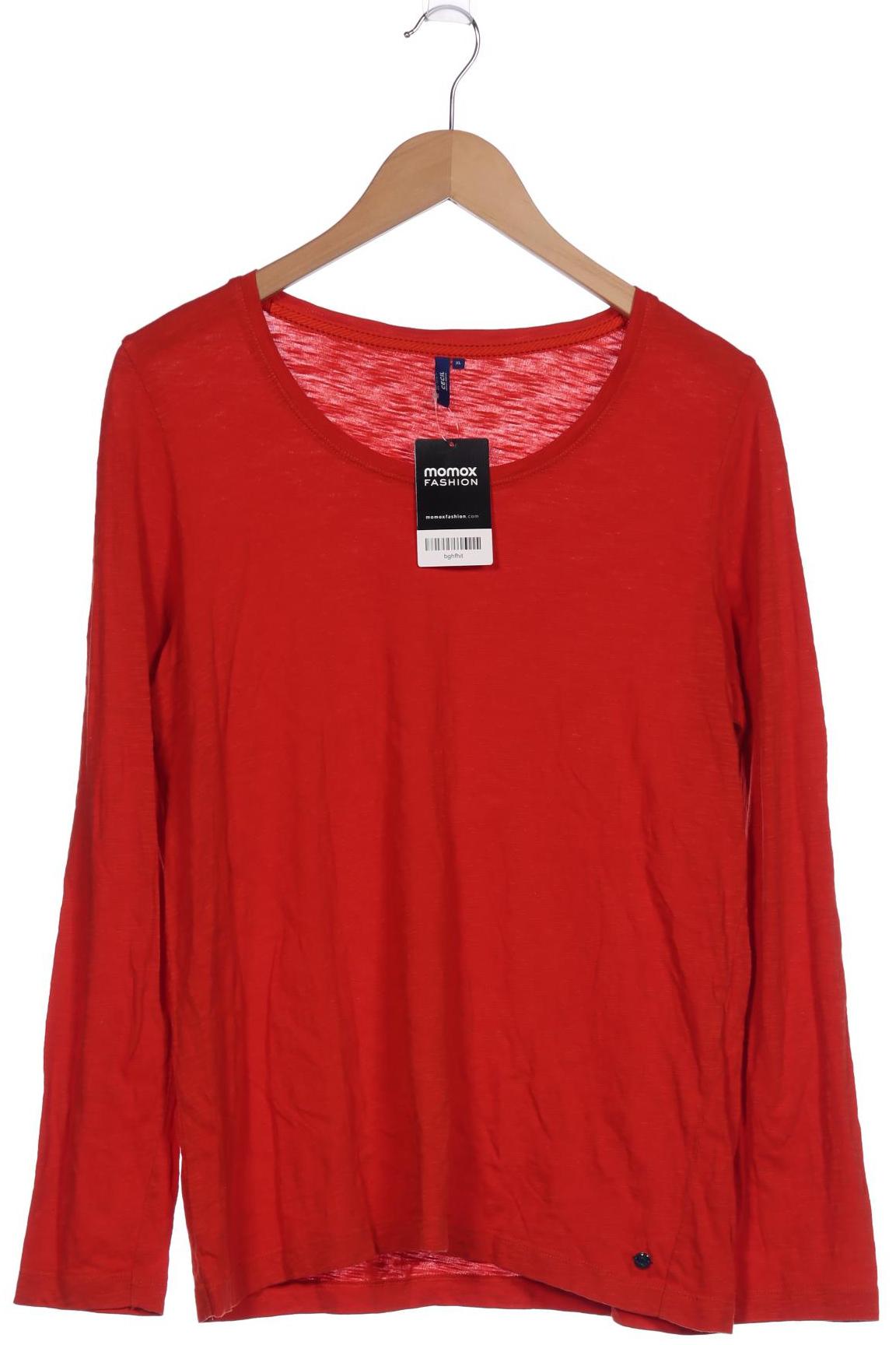 

CECIL Damen Langarmshirt, orange
