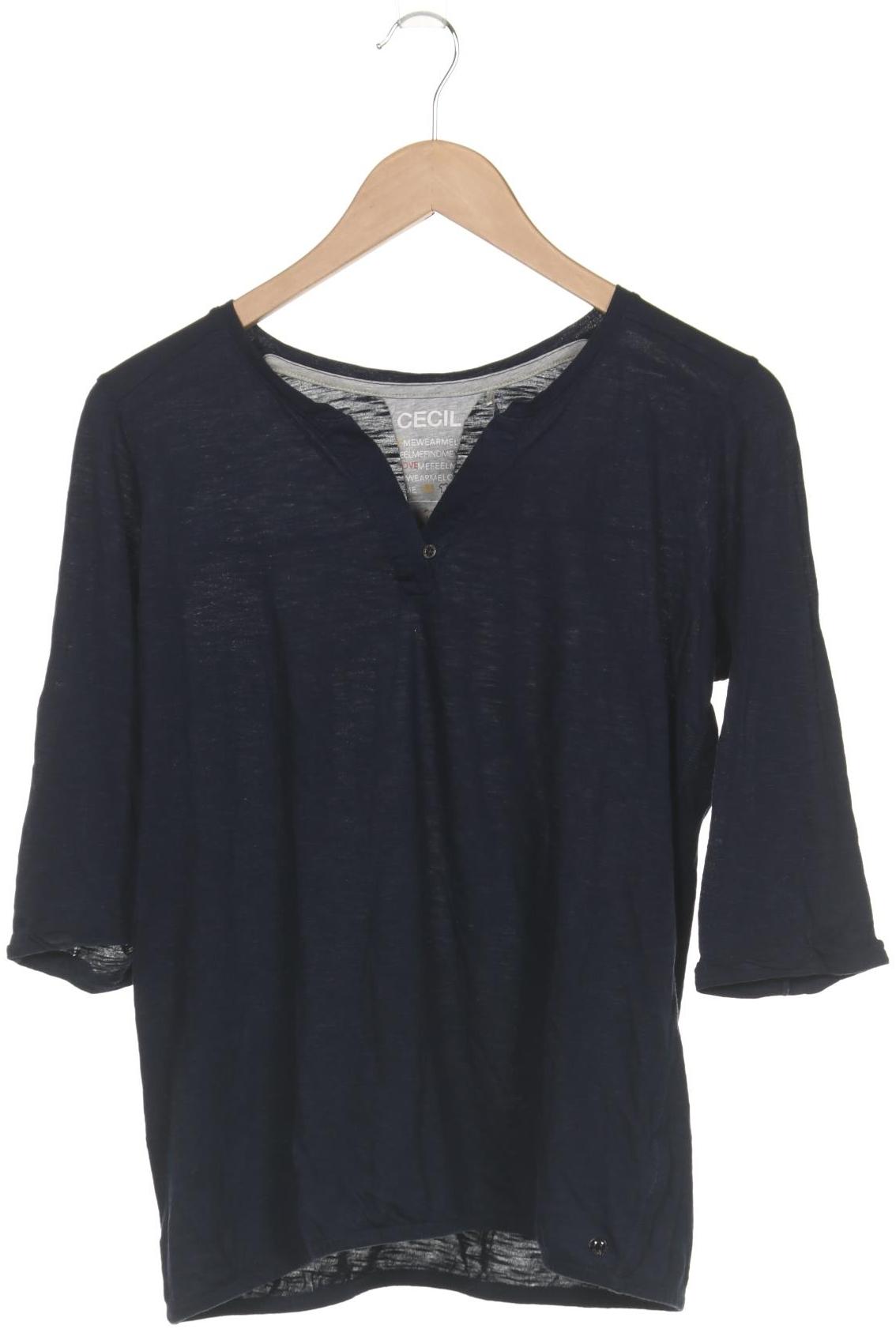 

Cecil Damen Langarmshirt, marineblau, Gr. 38