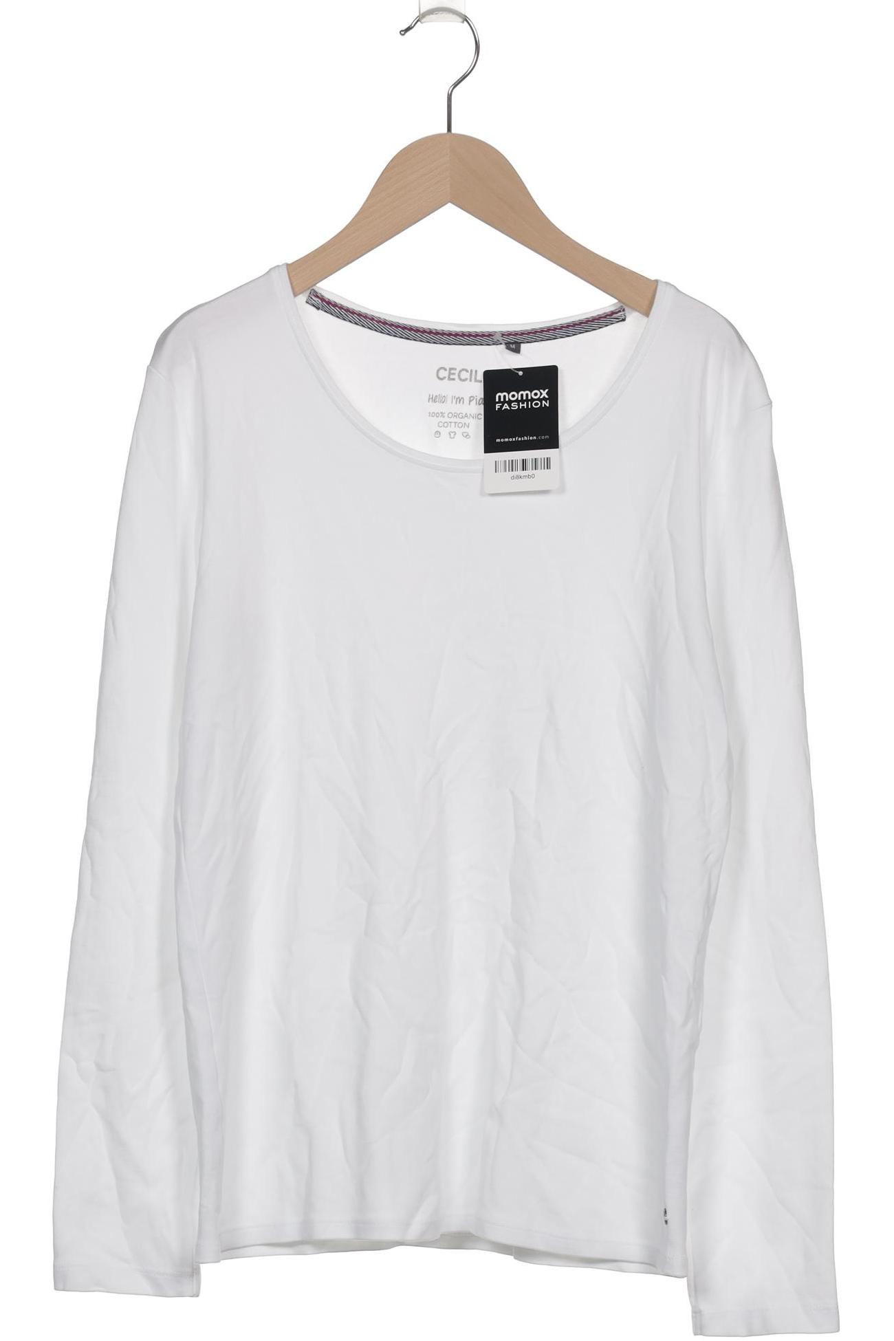 

Cecil Damen Langarmshirt, weiß, Gr. 38