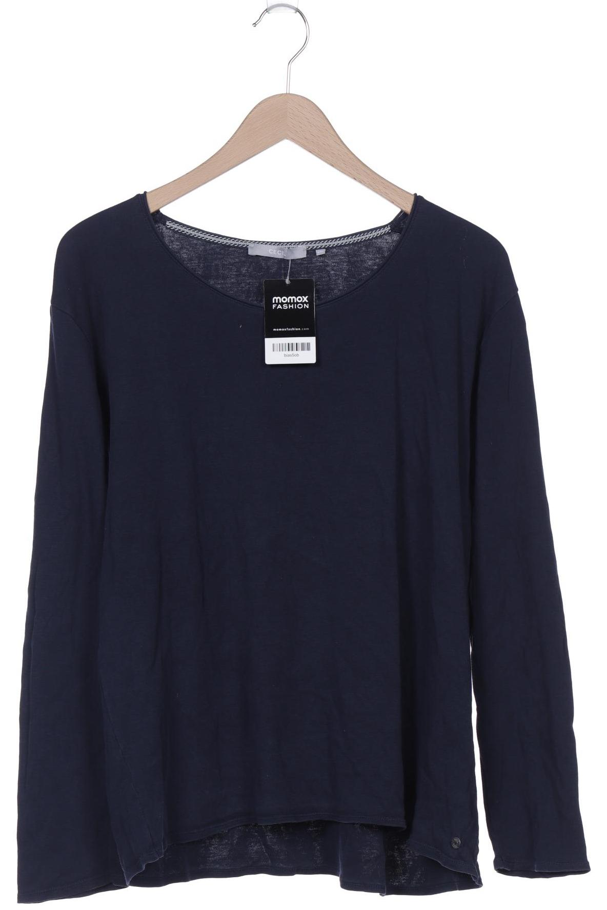 

Cecil Damen Langarmshirt, marineblau, Gr. 46