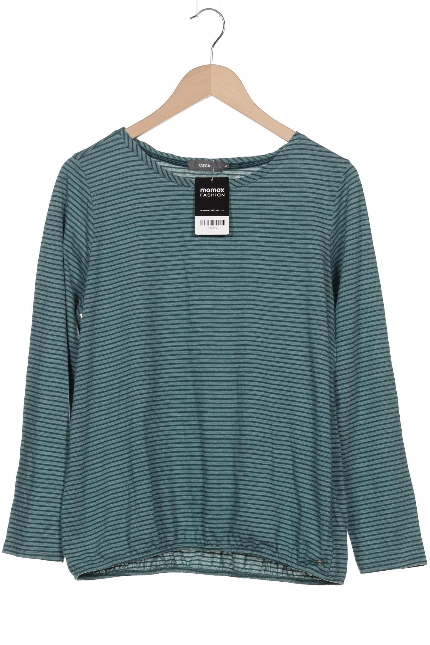 

Cecil Damen Langarmshirt, türkis, Gr. 42