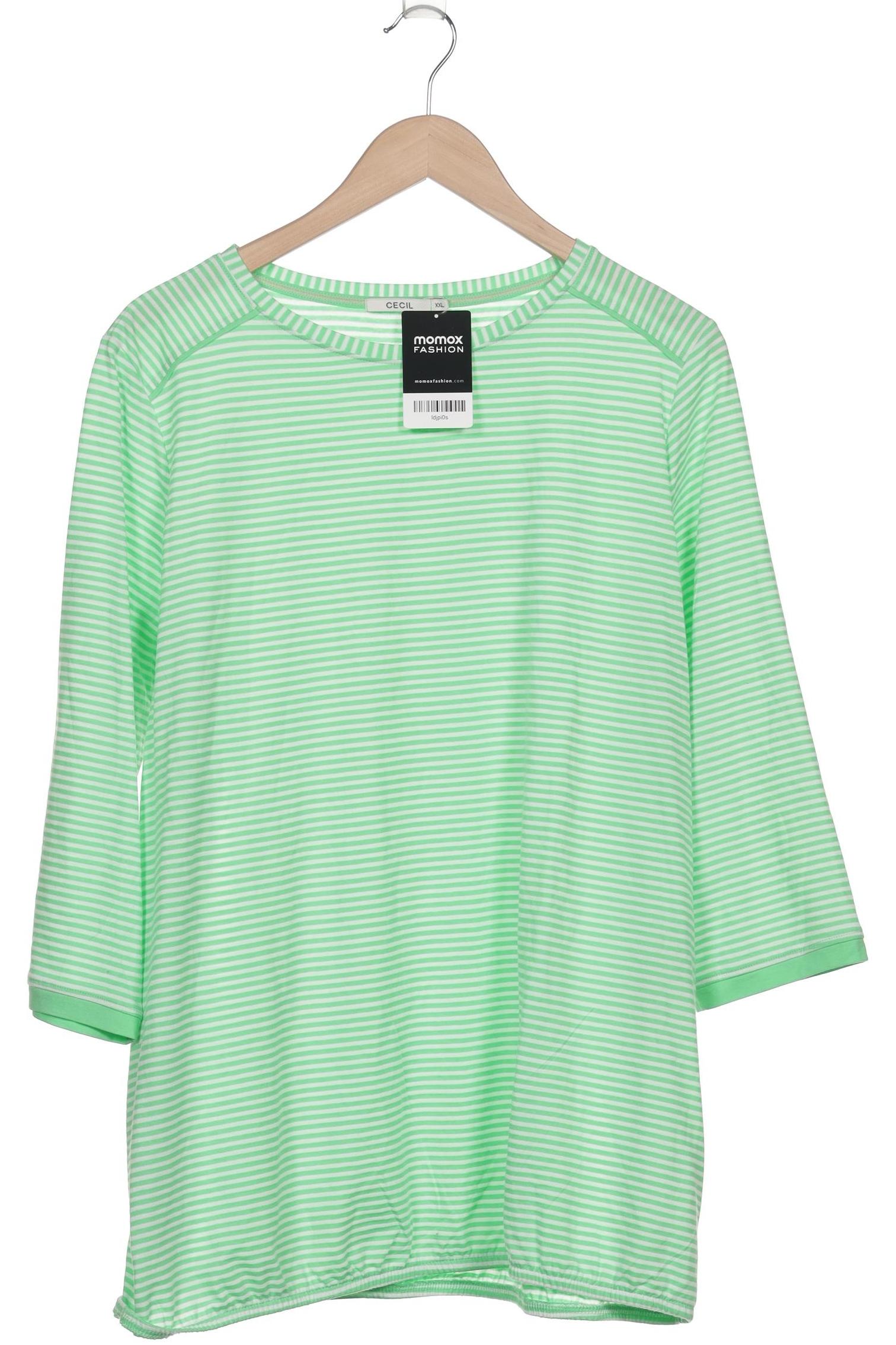 

Cecil Damen Langarmshirt, hellgrün, Gr. 46
