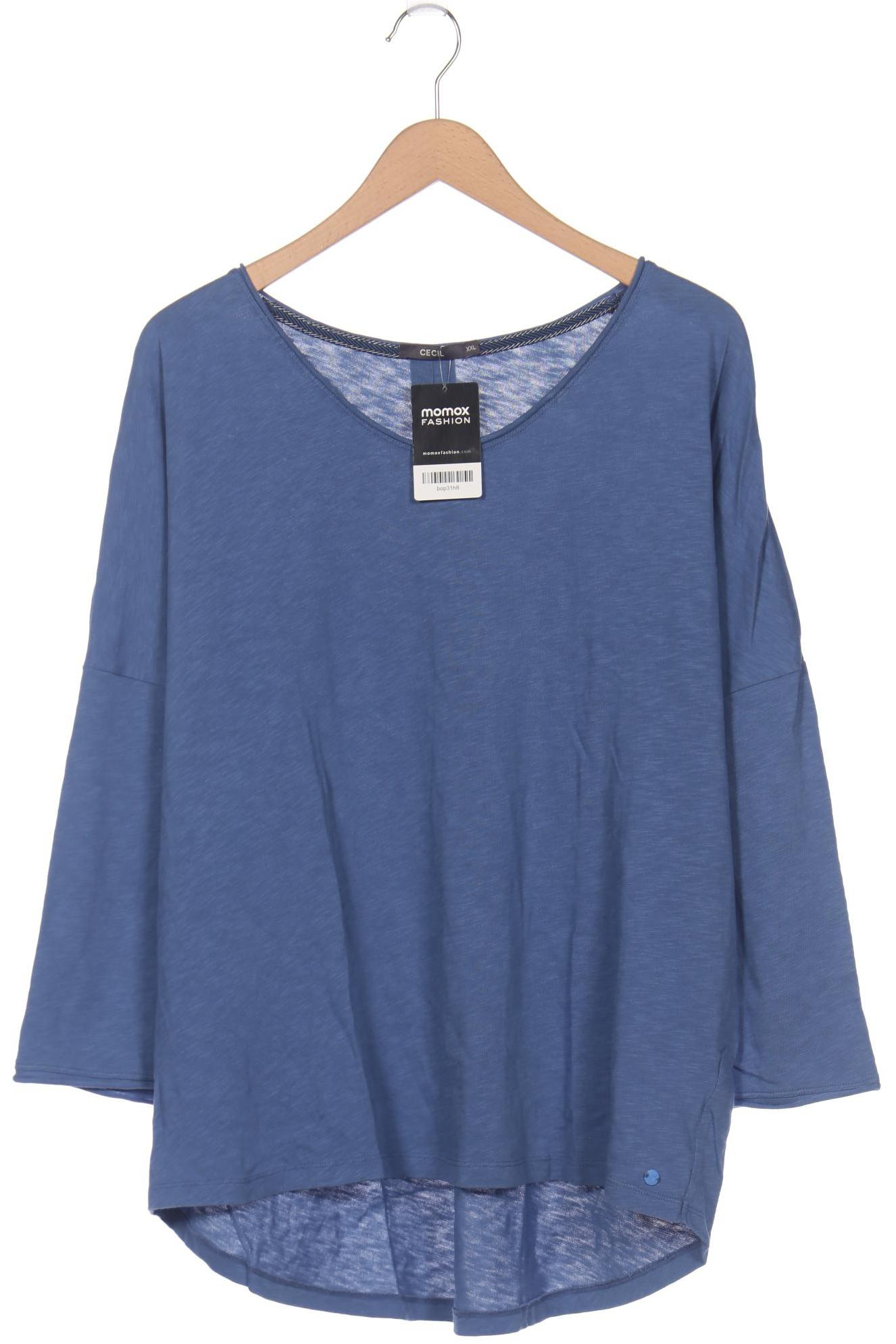 

Cecil Damen Langarmshirt, blau, Gr. 46