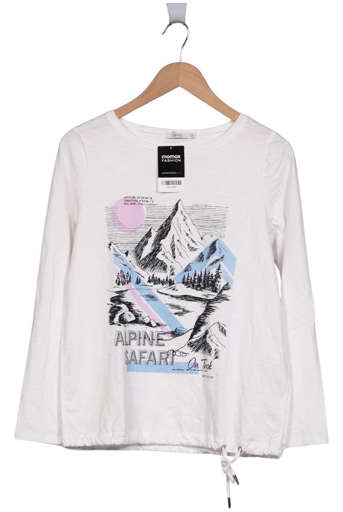 

Cecil Damen Langarmshirt, weiß, Gr. 38