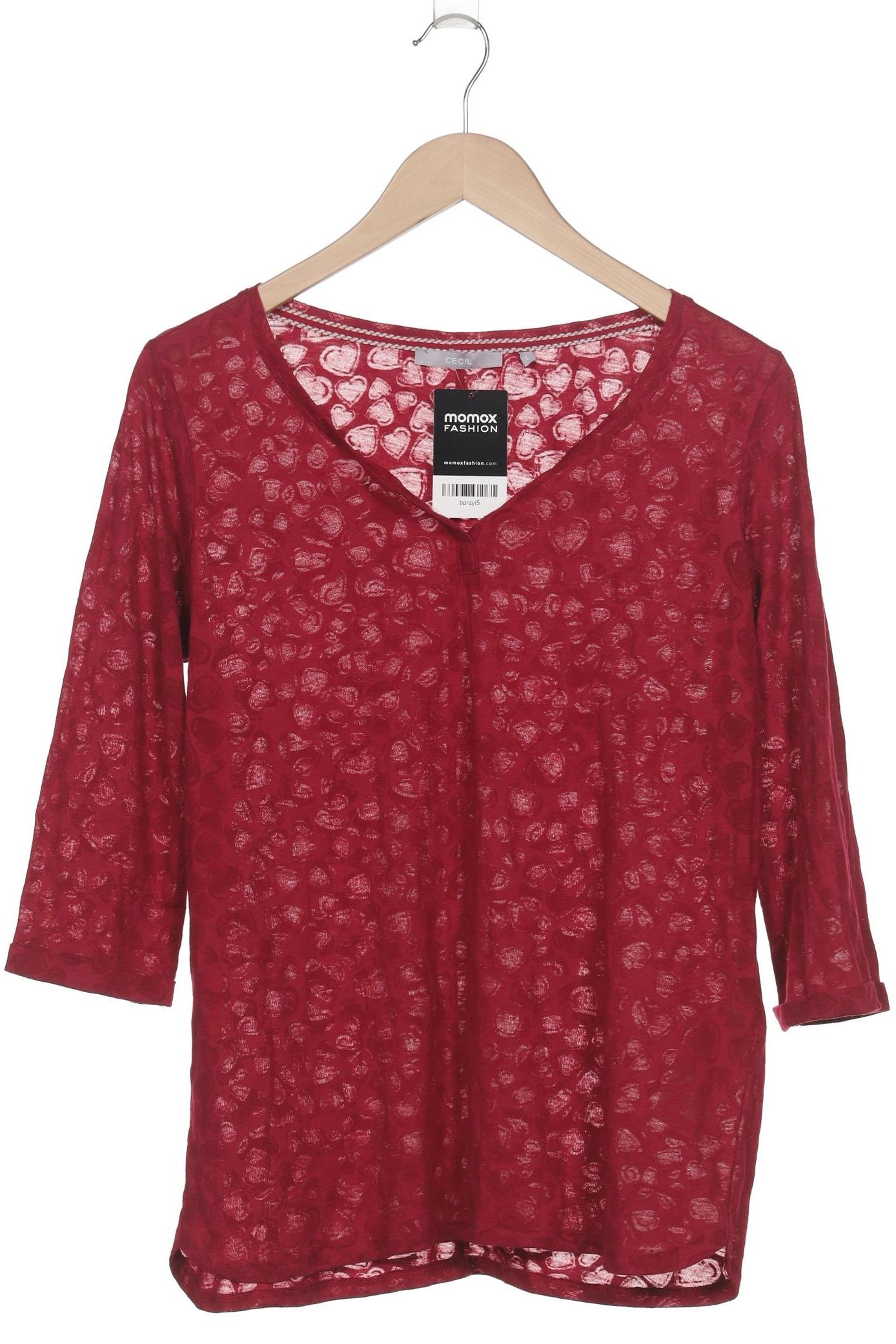 

Cecil Damen Langarmshirt, bordeaux, Gr. 42