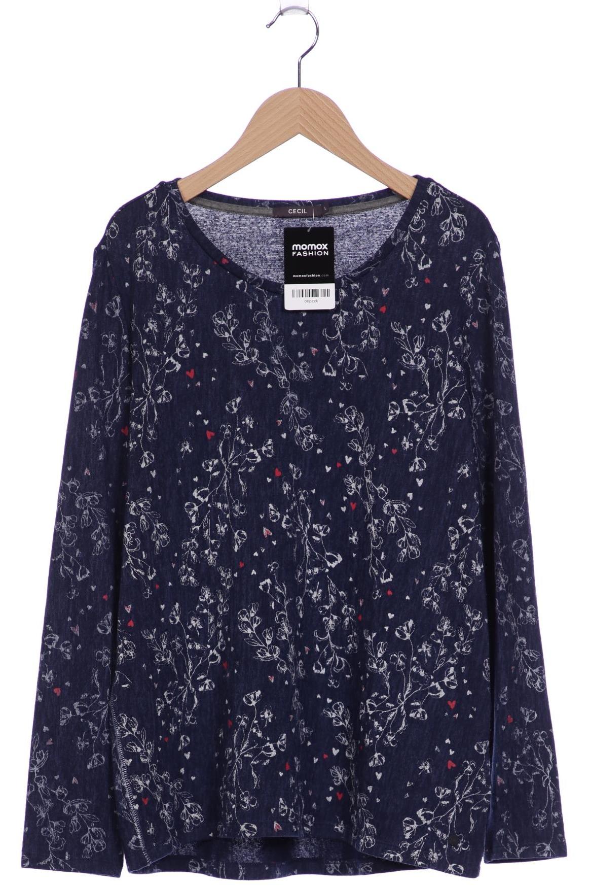 

Cecil Damen Langarmshirt, marineblau, Gr. 42