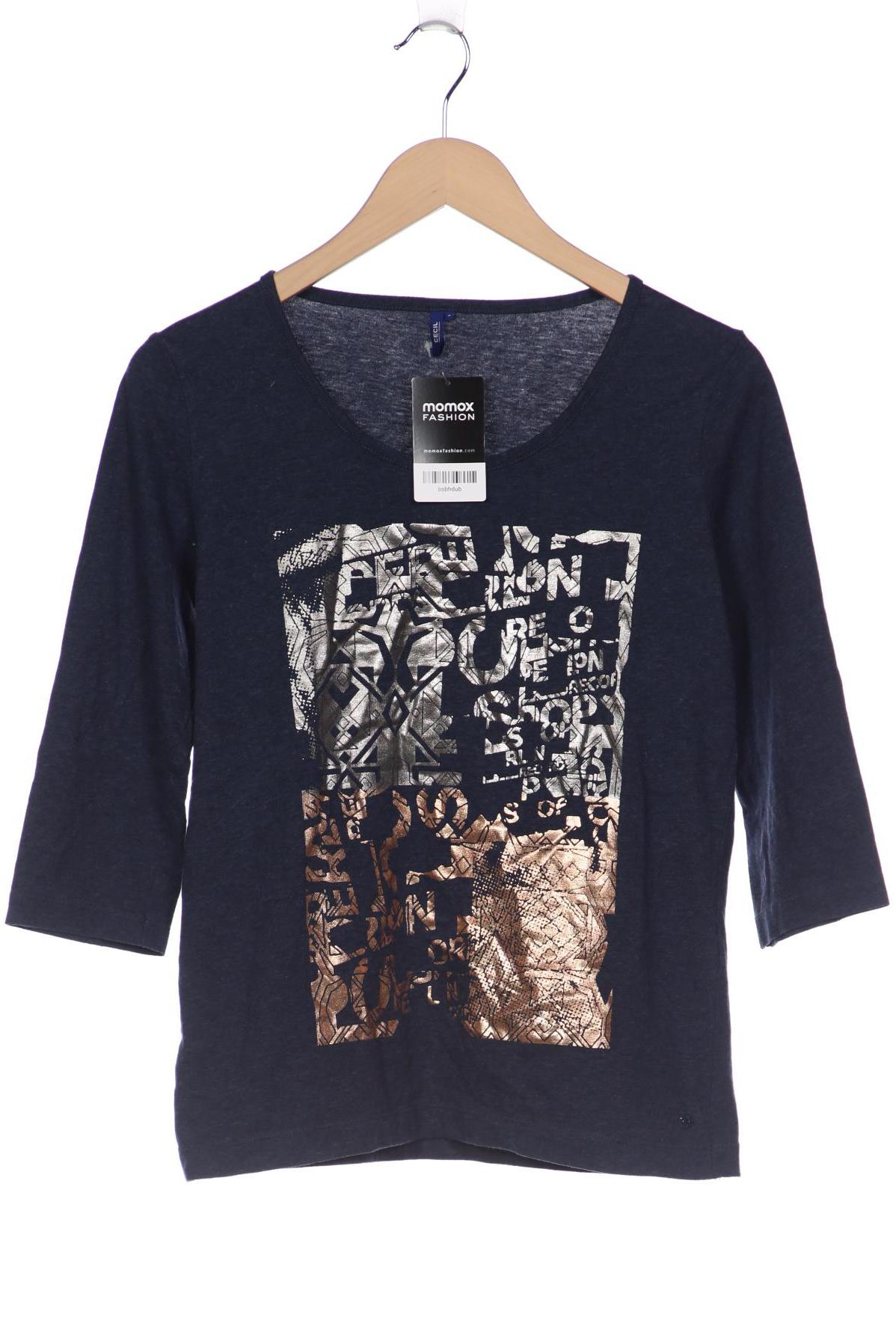 

Cecil Damen Langarmshirt, marineblau, Gr. 36