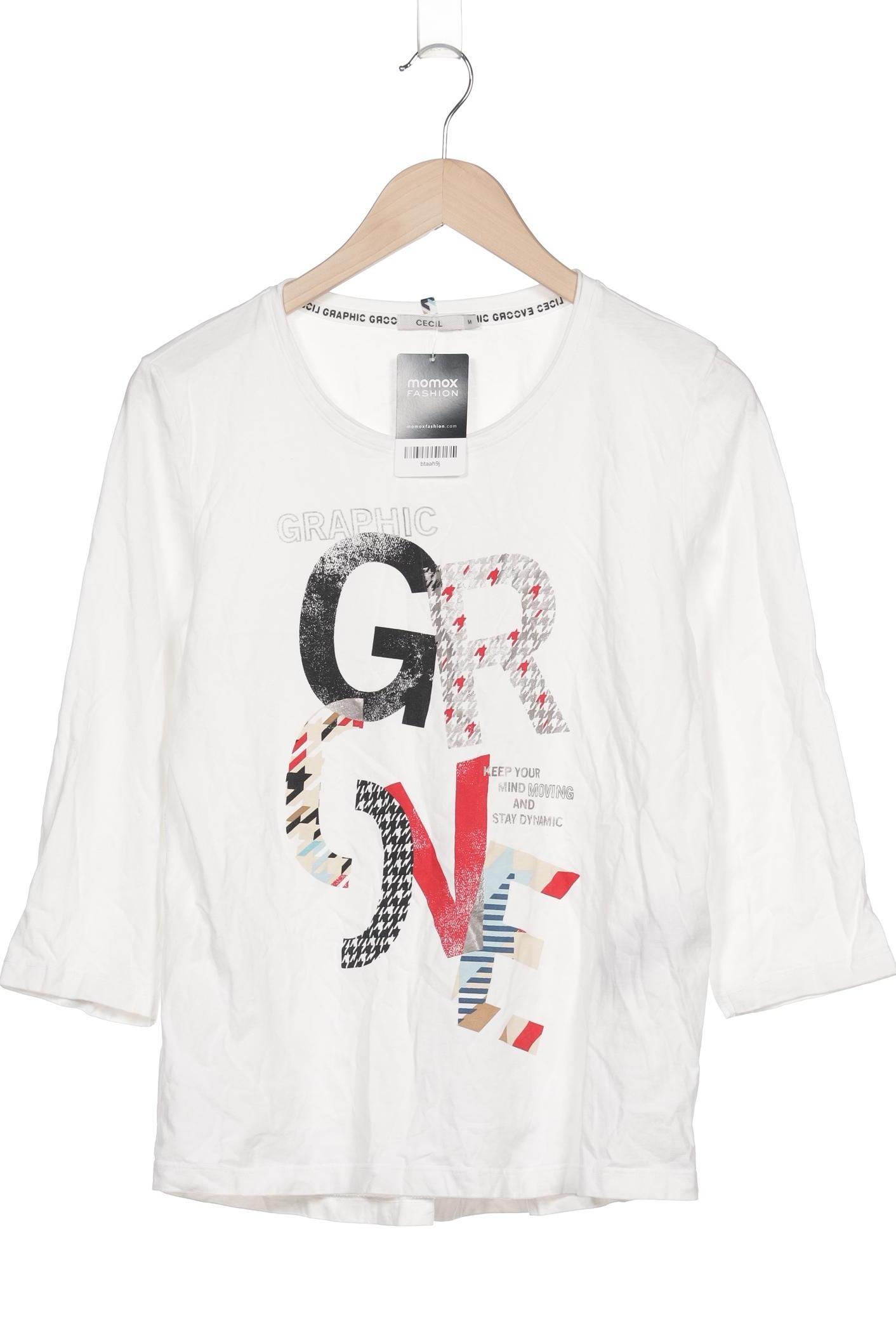 

Cecil Damen Langarmshirt, weiß, Gr. 38