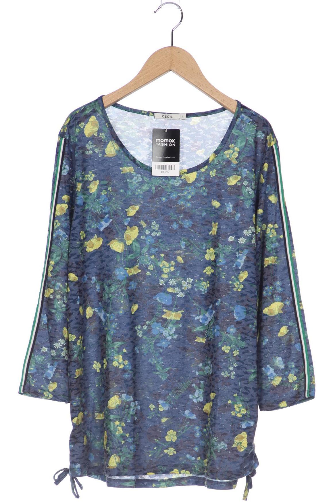 

Cecil Damen Langarmshirt, blau, Gr. 42
