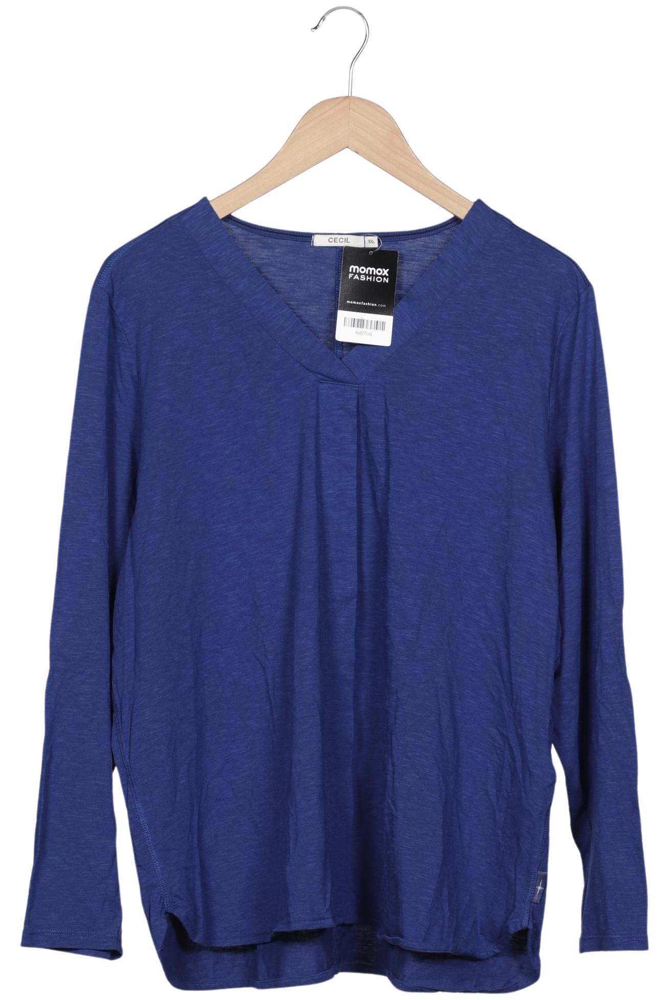 

Cecil Damen Langarmshirt, blau, Gr. 46