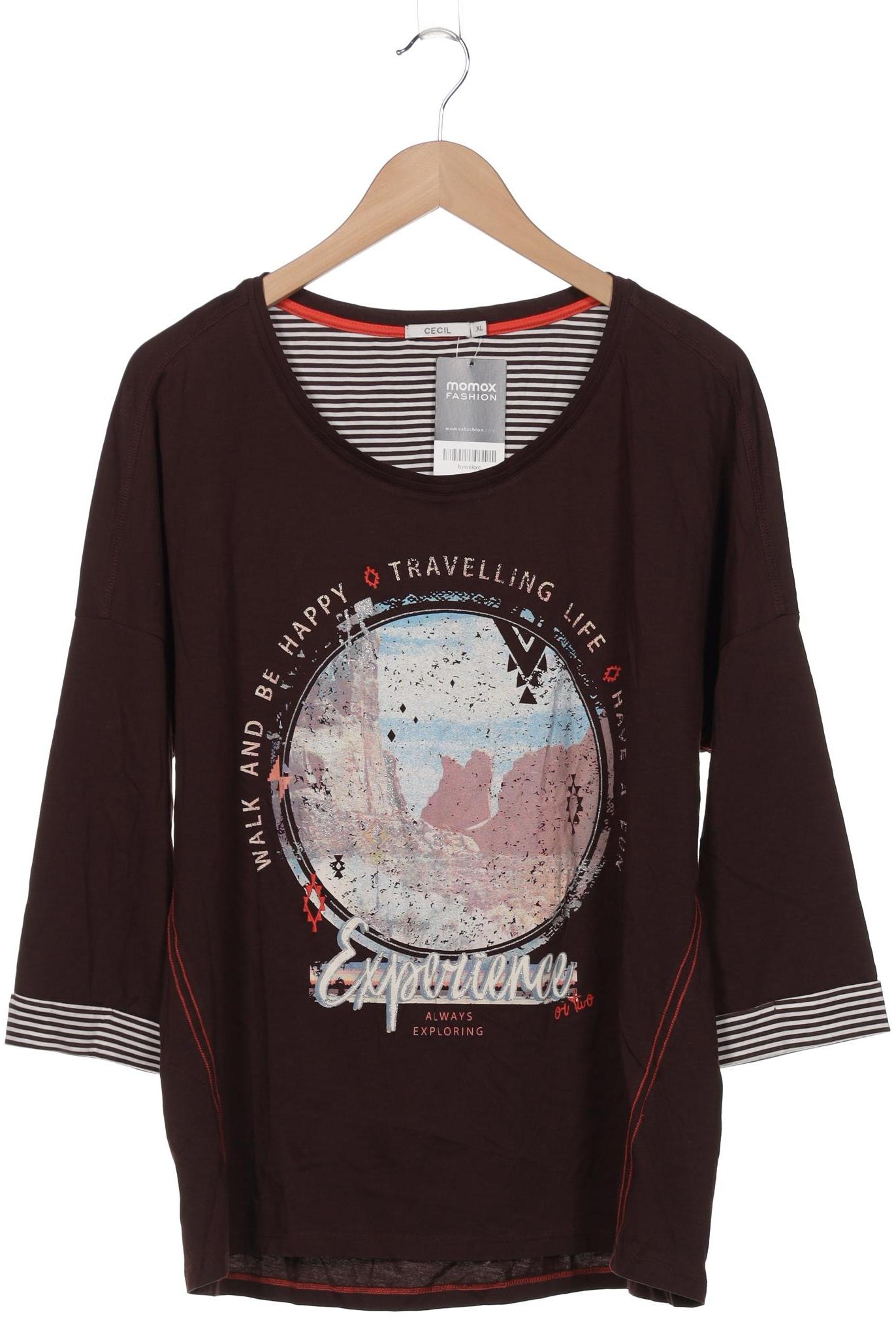 

Cecil Damen Langarmshirt, braun, Gr. 44