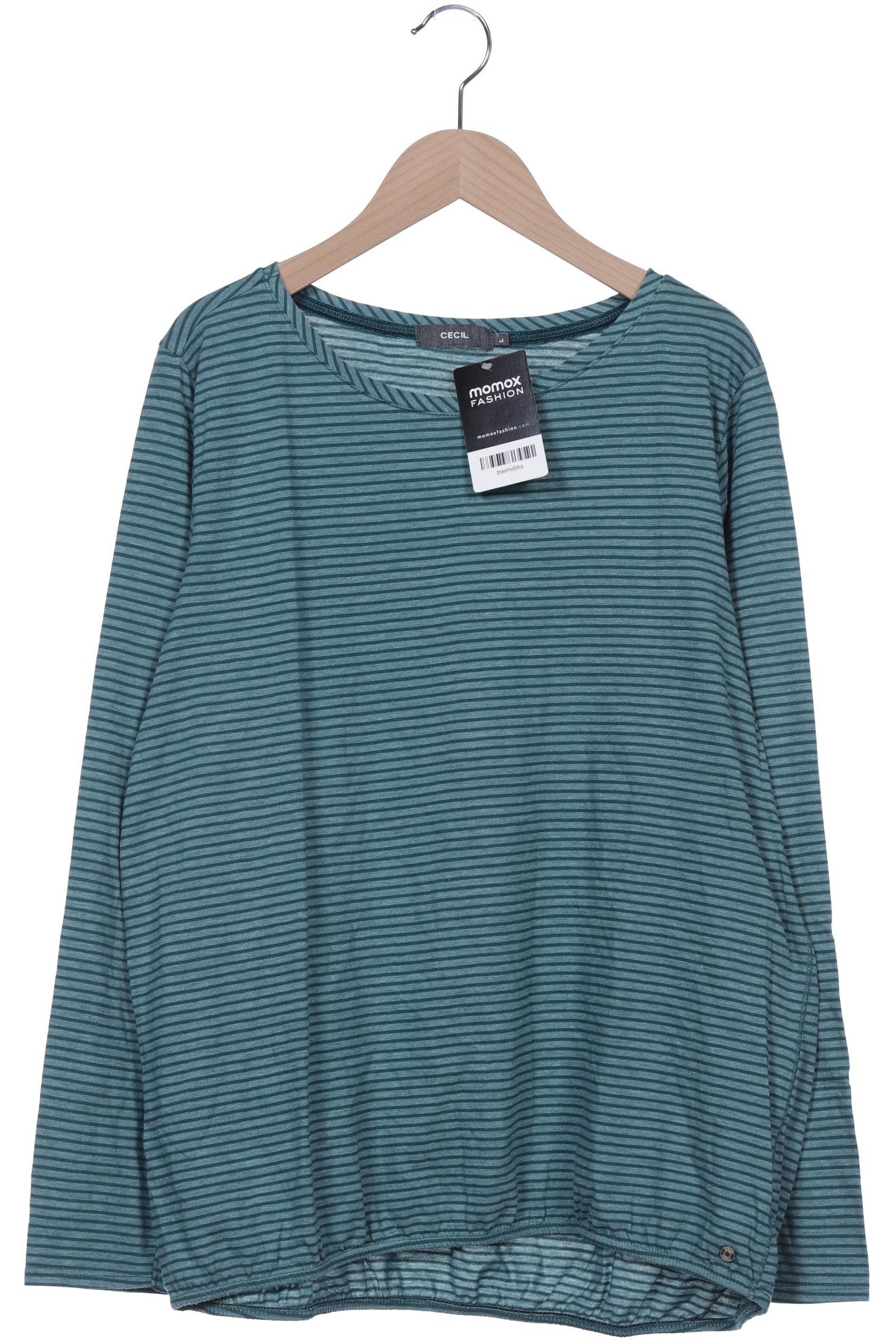 

Cecil Damen Langarmshirt, türkis, Gr. 42