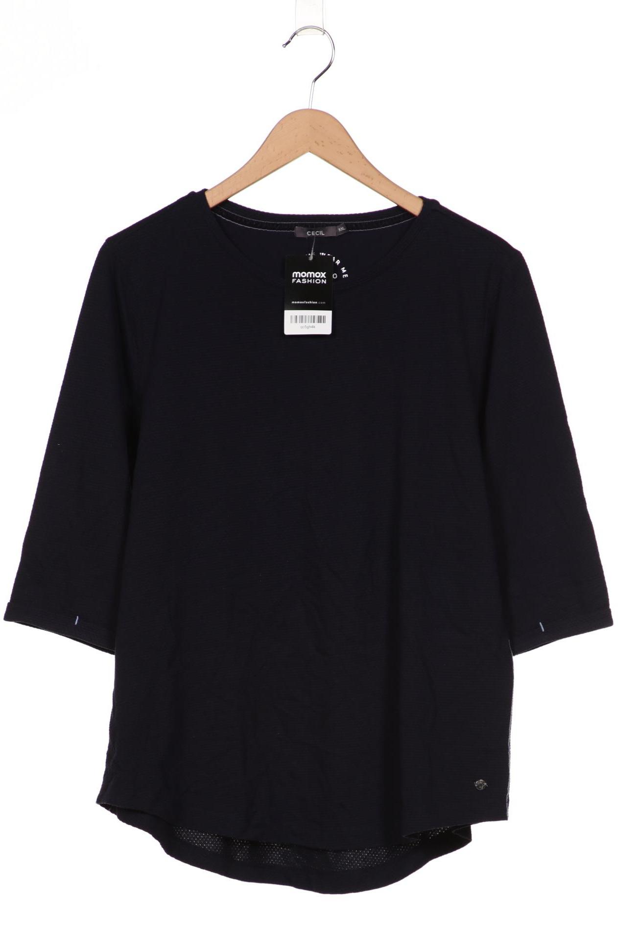 

Cecil Damen Langarmshirt, marineblau, Gr. 46