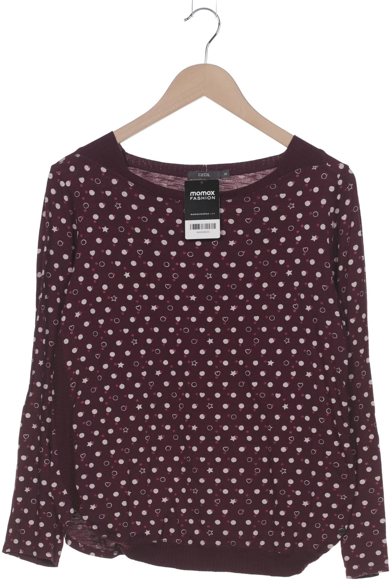 

Cecil Damen Langarmshirt, bordeaux, Gr. 38
