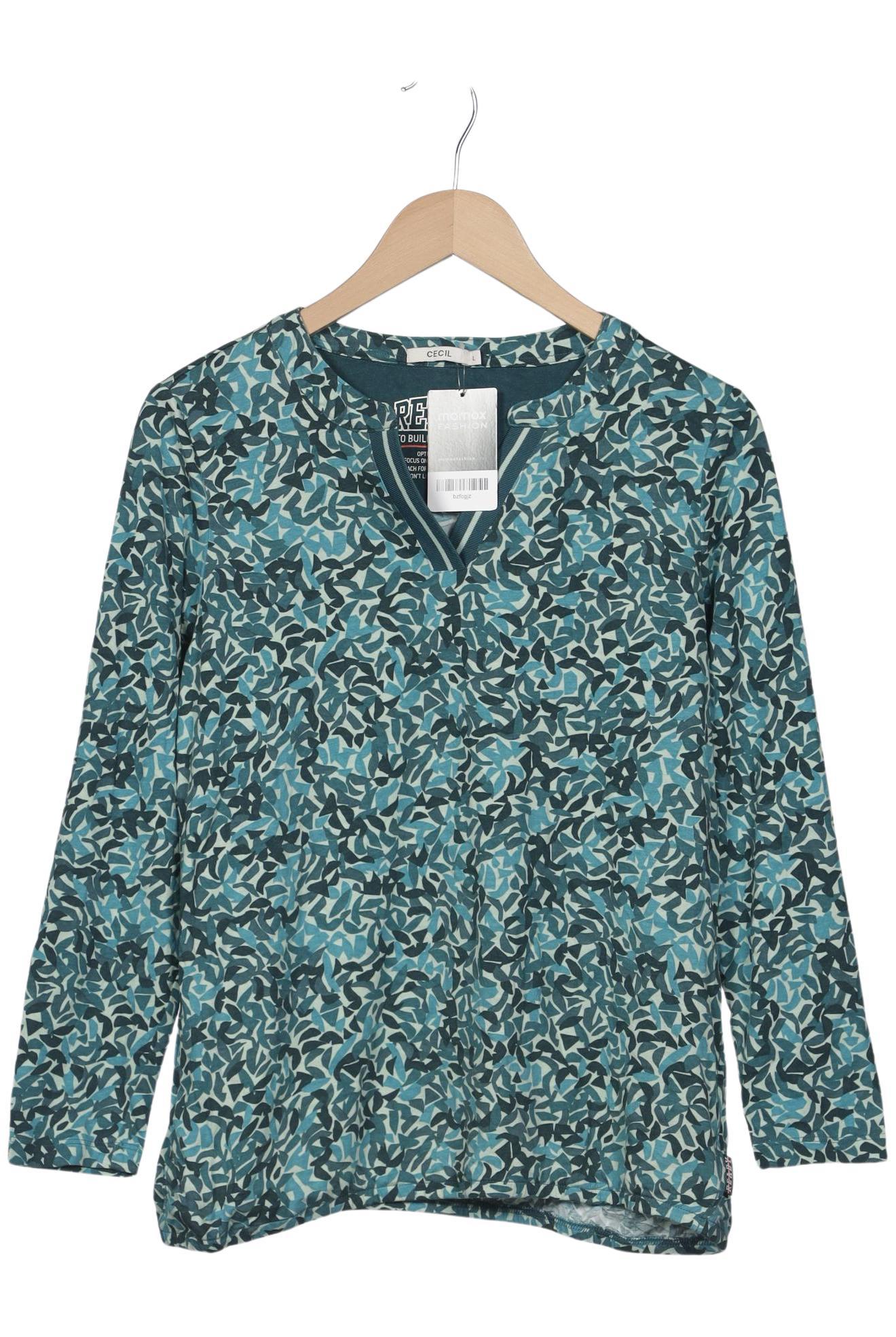

Cecil Damen Langarmshirt, grün, Gr. 42