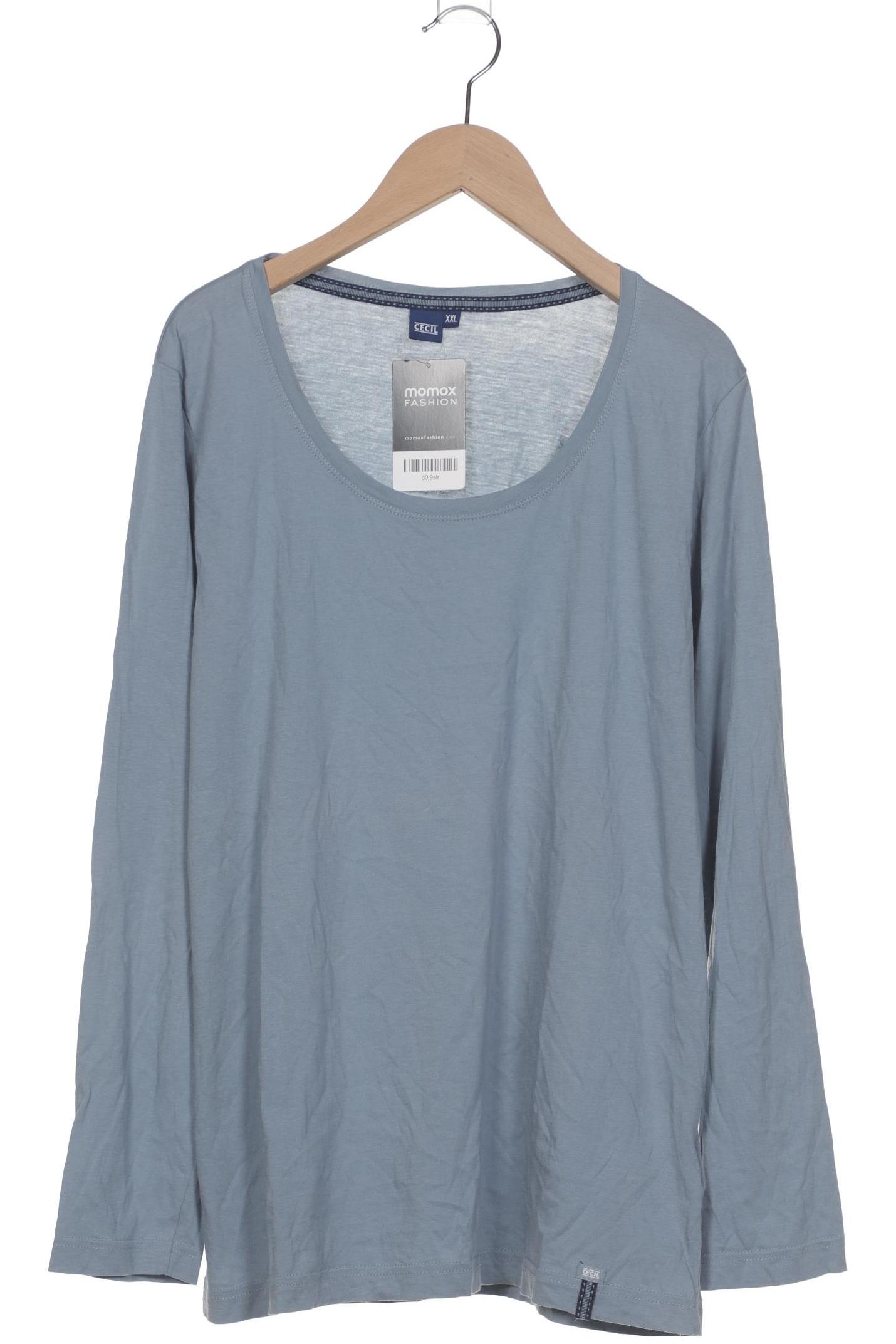

Cecil Damen Langarmshirt, blau, Gr. 46