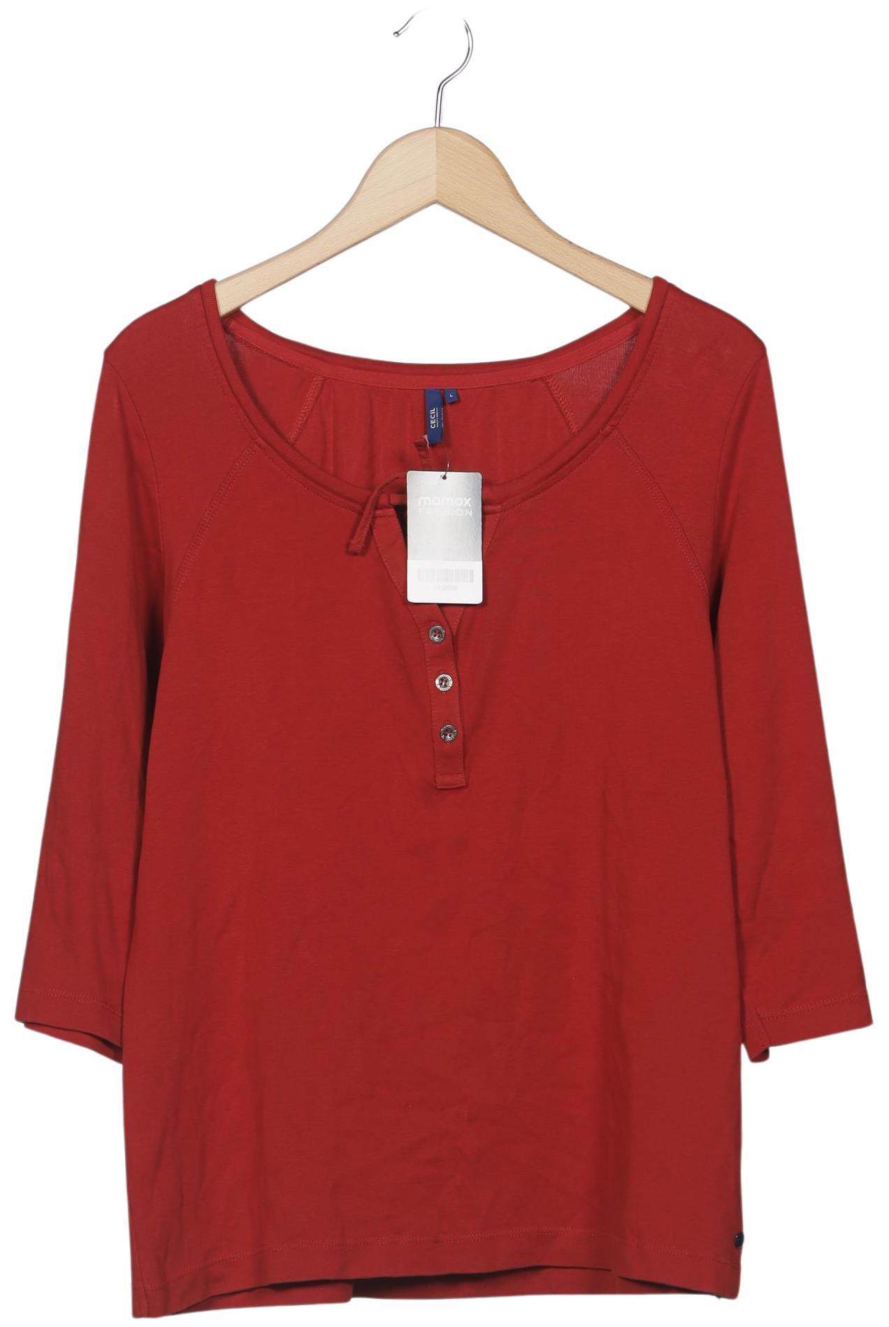 

Cecil Damen Langarmshirt, rot, Gr. 42