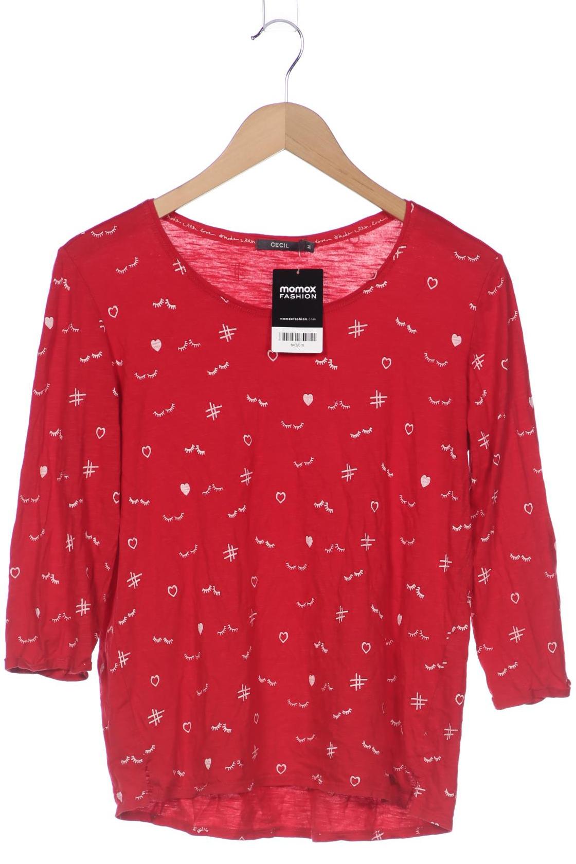 

Cecil Damen Langarmshirt, rot, Gr. 38