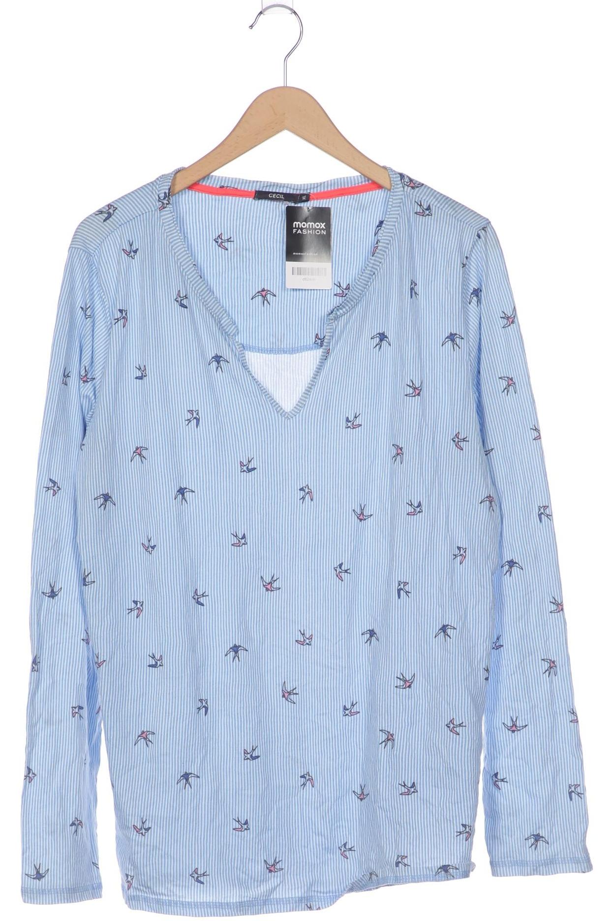 

Cecil Damen Langarmshirt, hellblau, Gr. 44