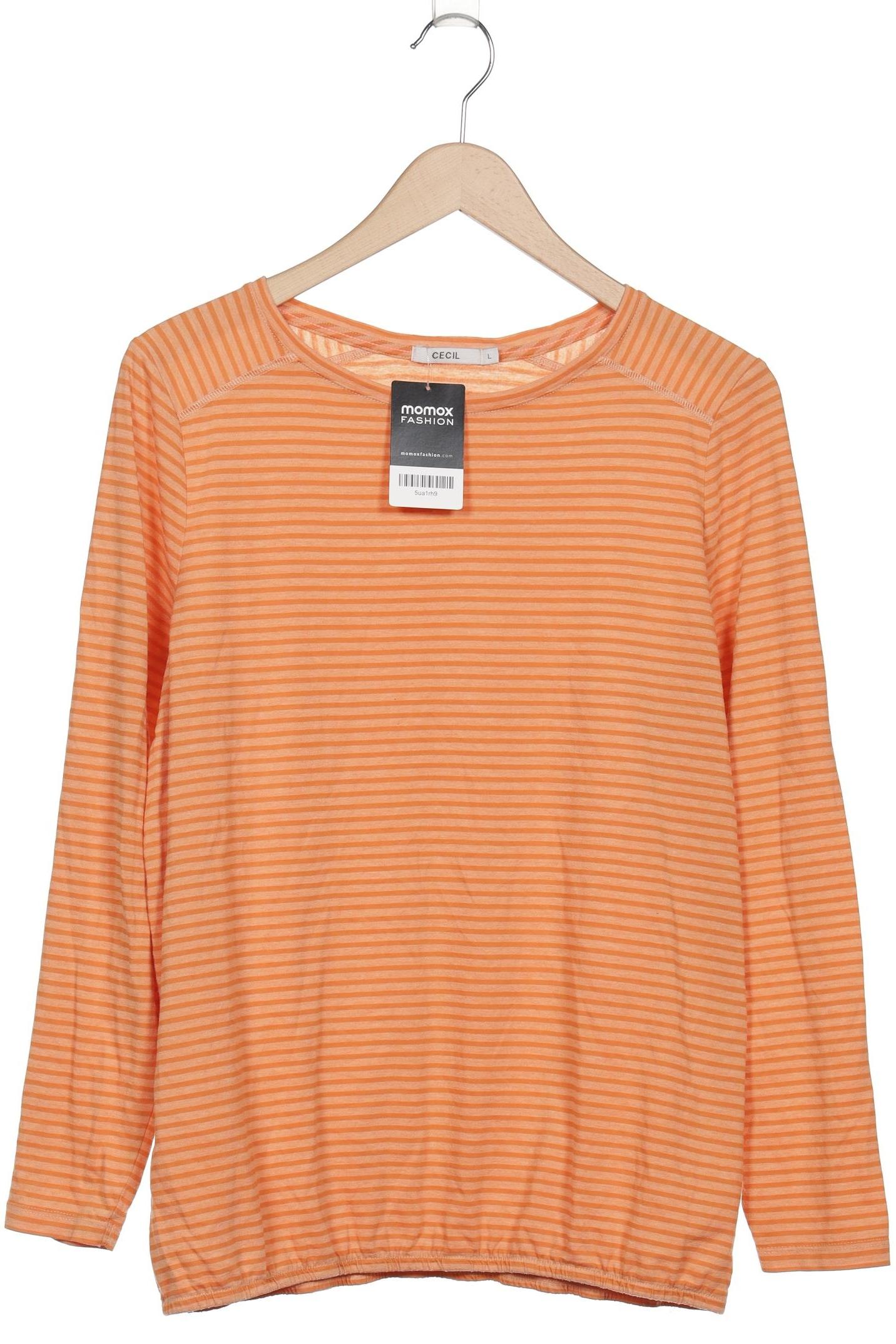 

Cecil Damen Langarmshirt, orange, Gr. 42