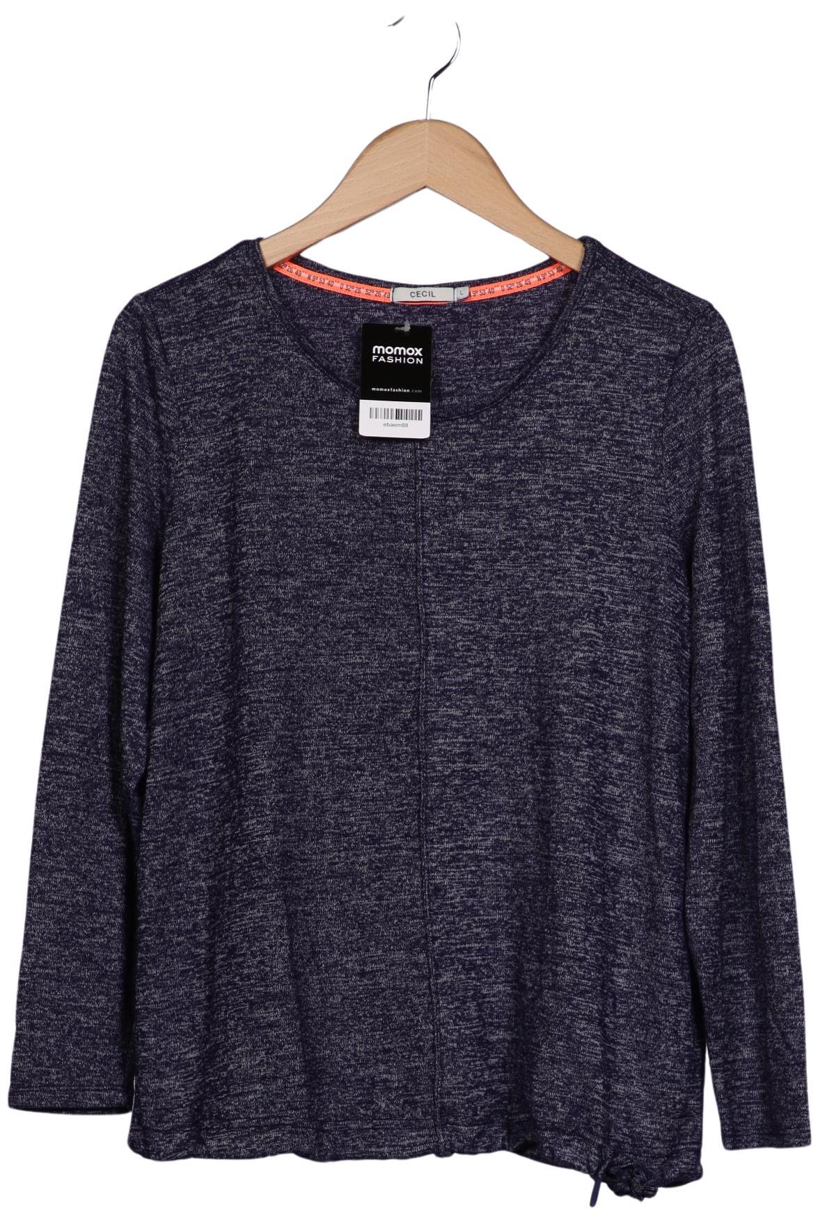 

Cecil Damen Langarmshirt, marineblau, Gr. 42