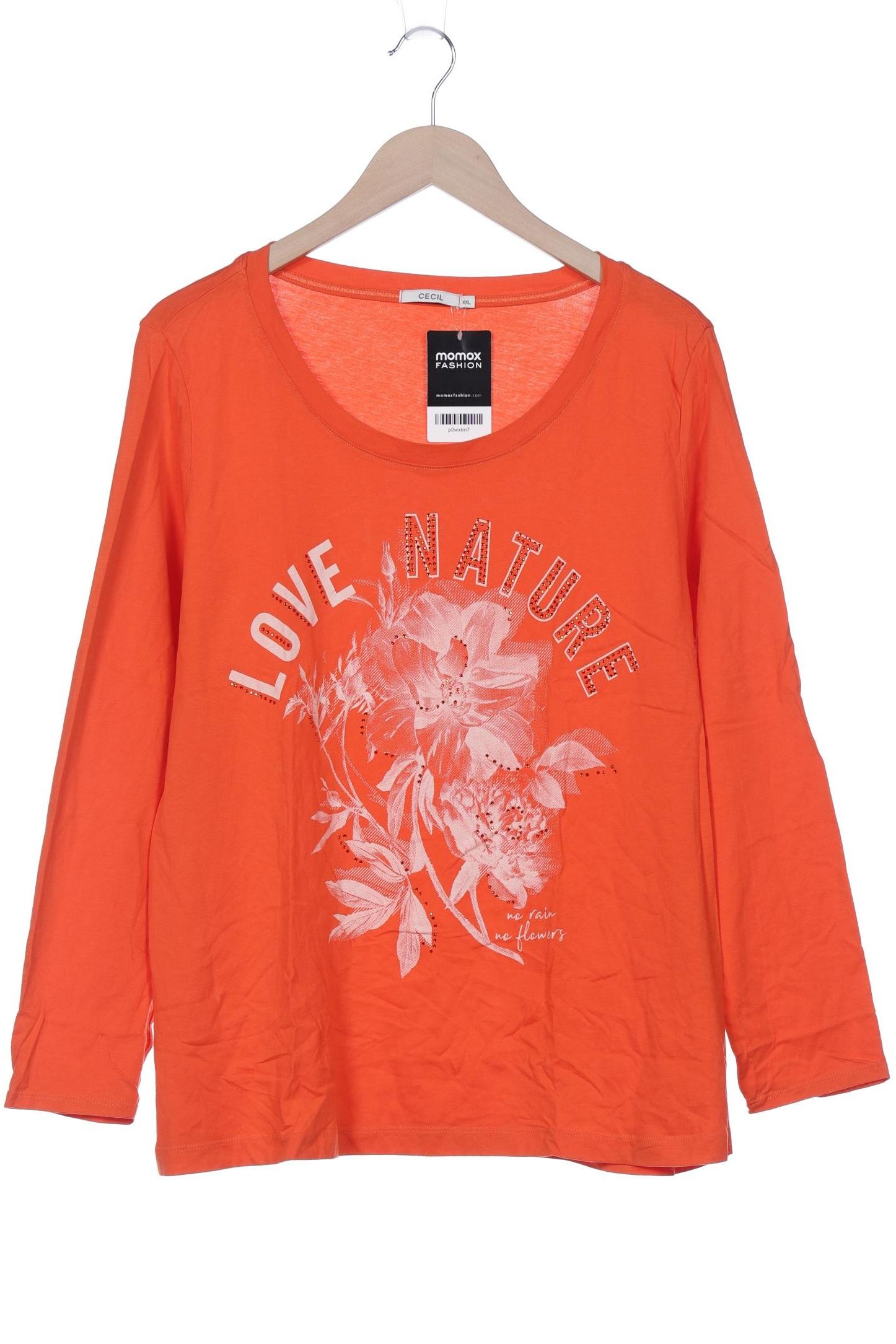 

Cecil Damen Langarmshirt, orange, Gr. 46