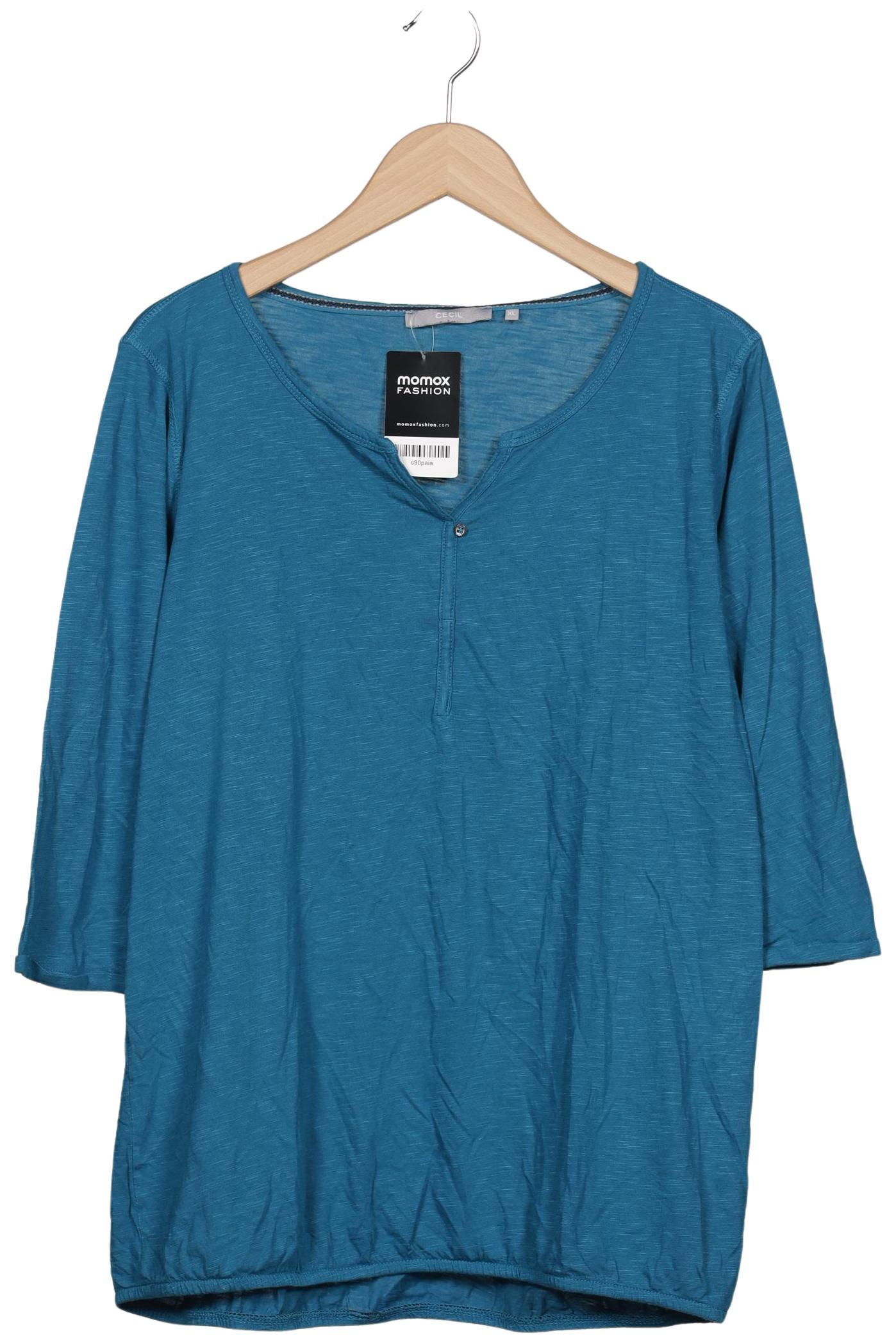 

Cecil Damen Langarmshirt, türkis, Gr. 44