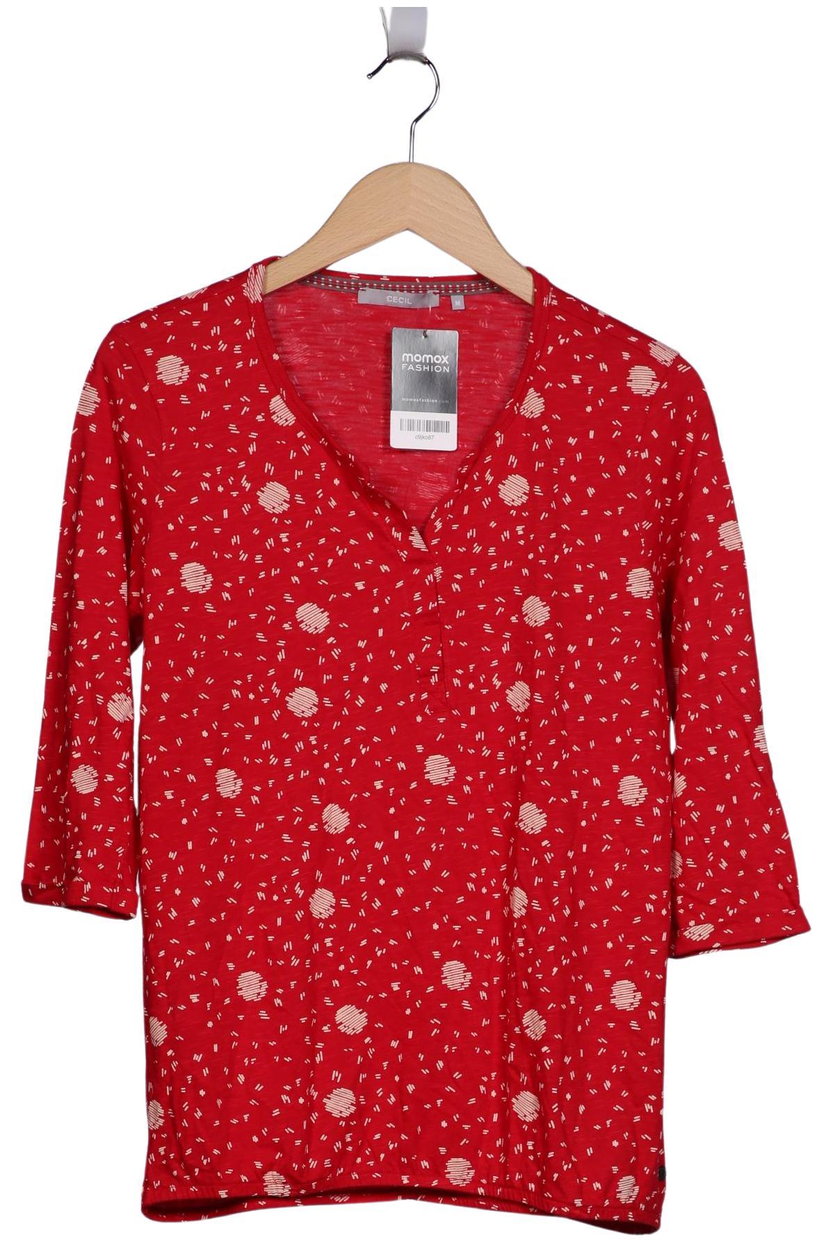 

Cecil Damen Langarmshirt, rot, Gr. 38