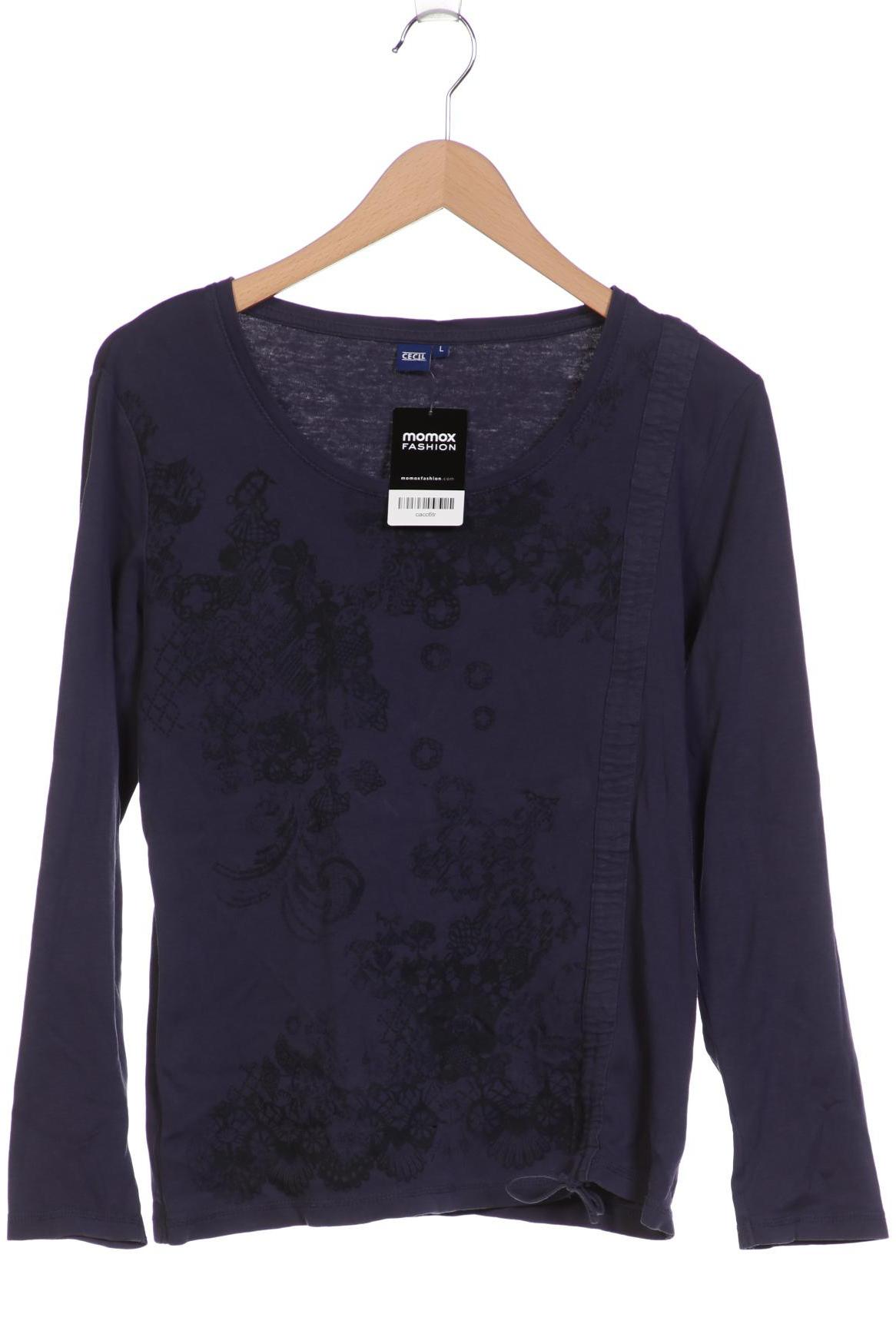 

Cecil Damen Langarmshirt, marineblau, Gr. 42