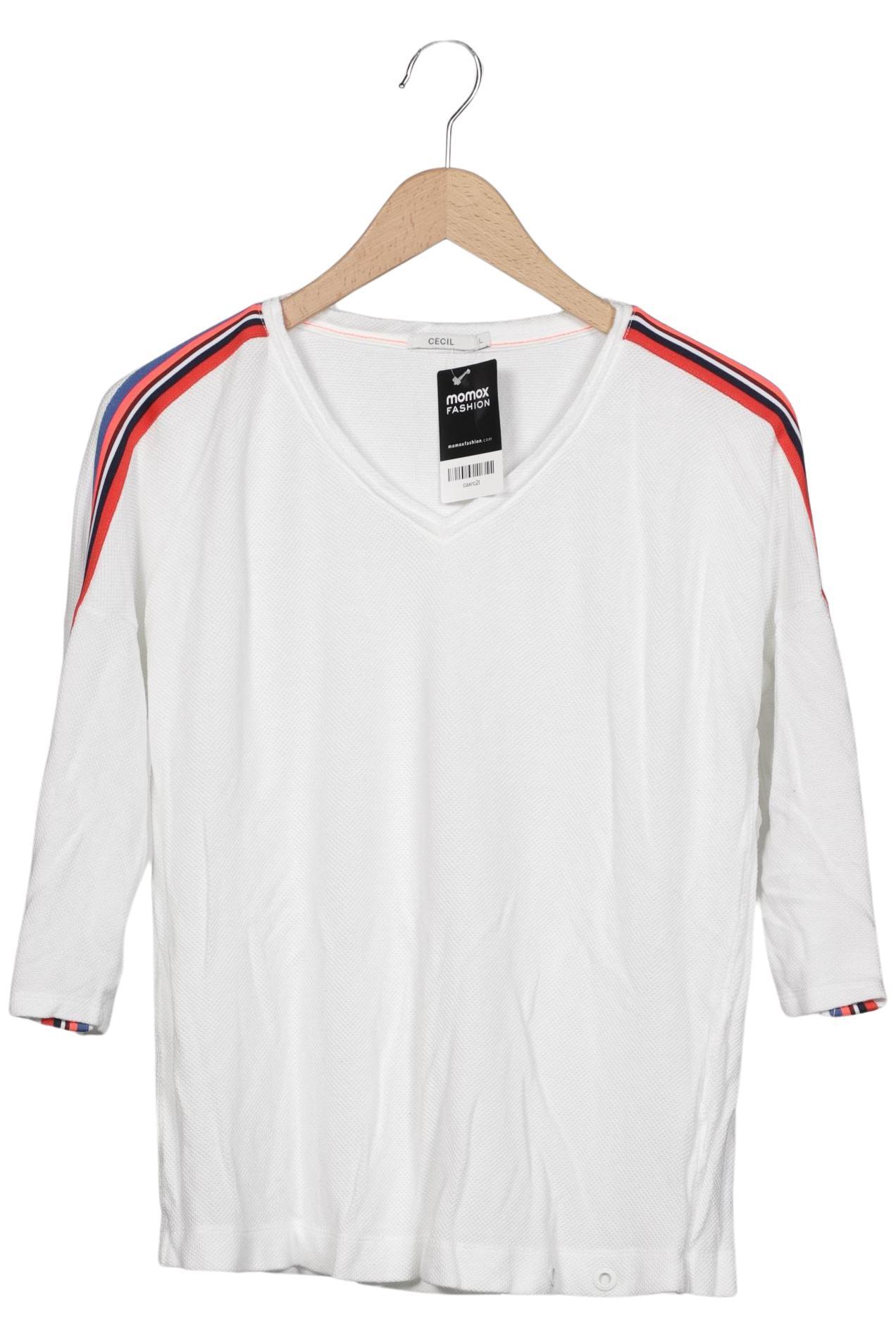 

Cecil Damen Langarmshirt, weiß, Gr. 42