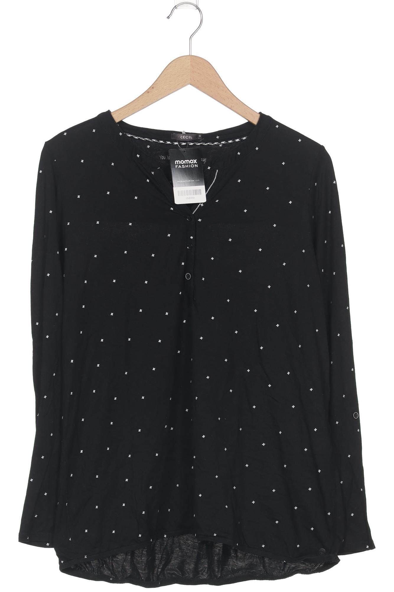 

Cecil Damen Langarmshirt, schwarz, Gr. 44