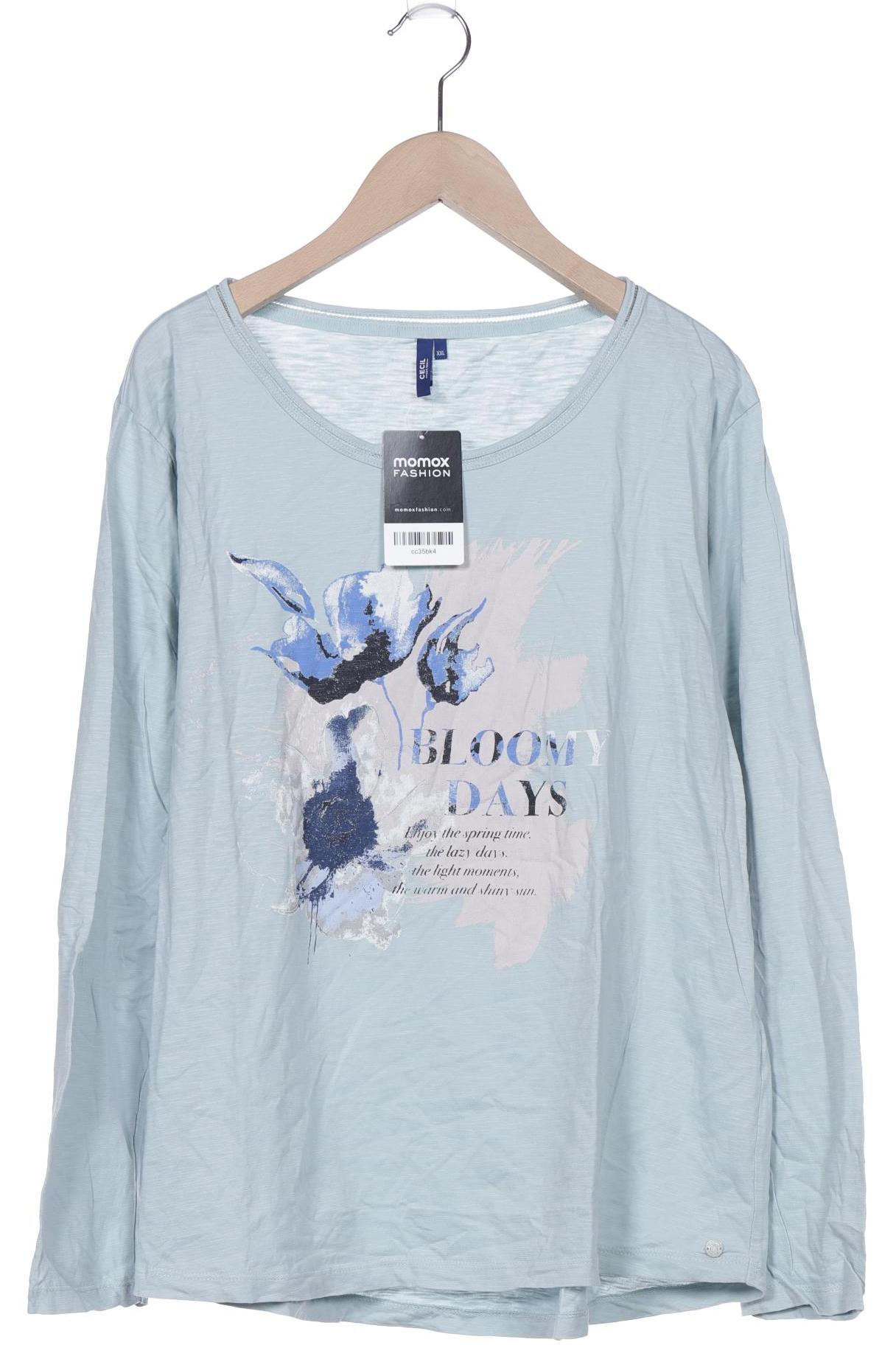

Cecil Damen Langarmshirt, hellgrün, Gr. 46