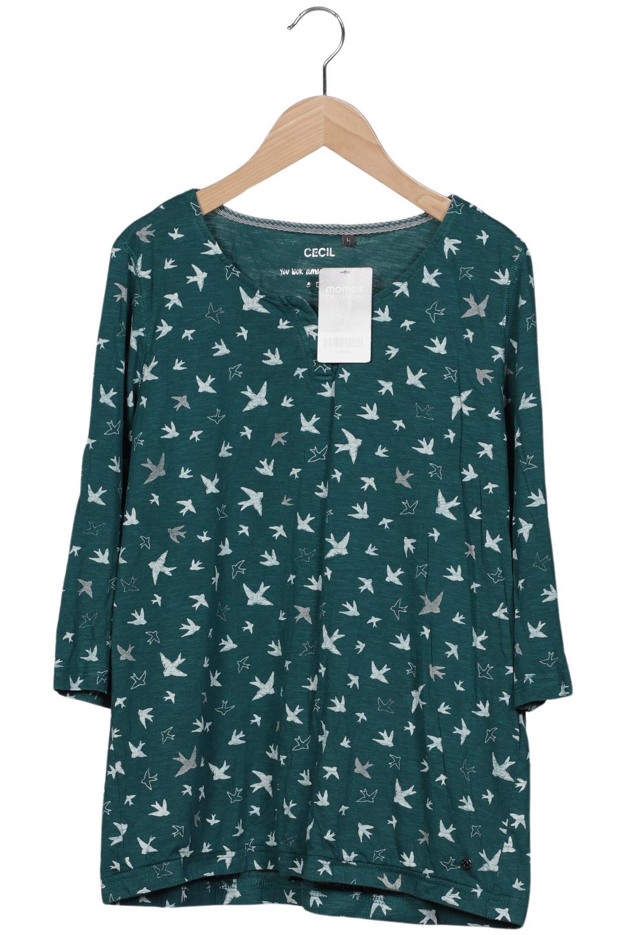 

Cecil Damen Langarmshirt, türkis, Gr. 42